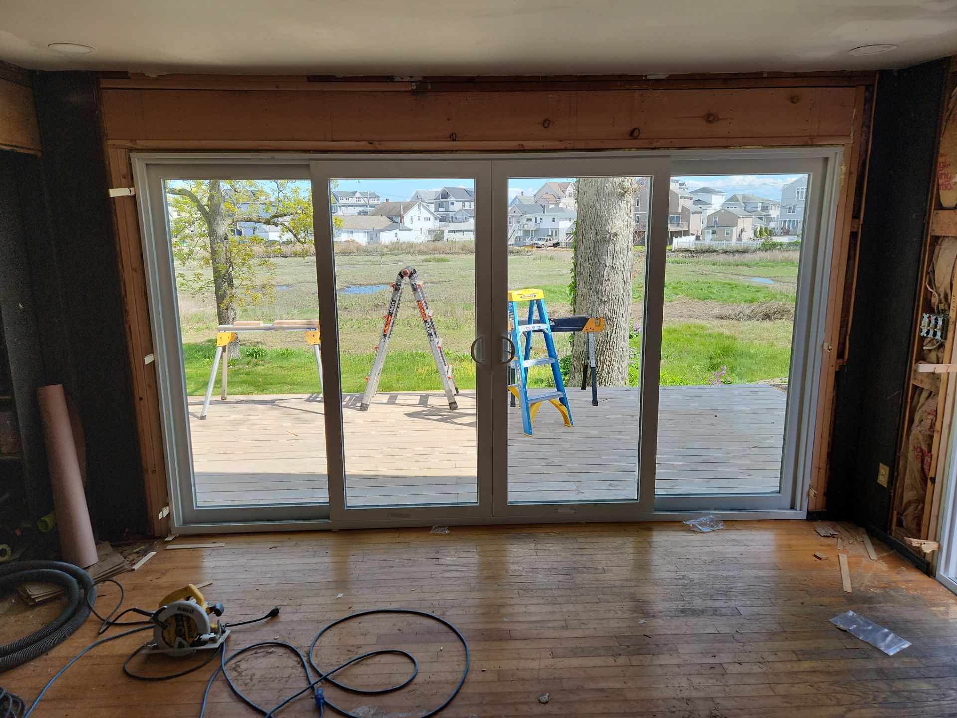 Milford Exterior Renovation Featuring Custom Siding and Wood Deck Installation by A Plus Exterior