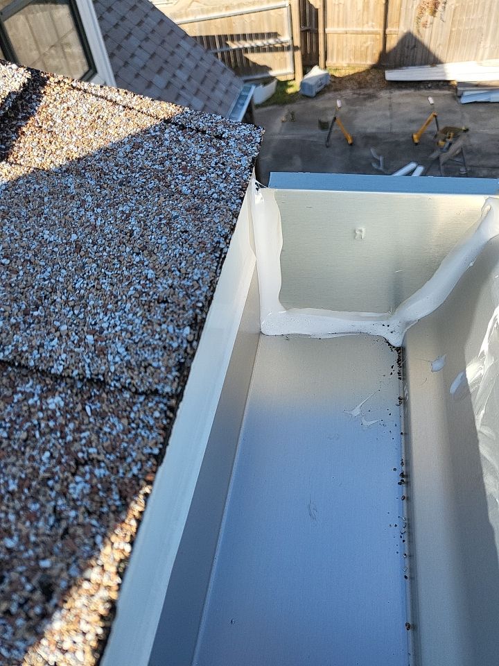 Gutter Installation using K-Style Seamless Gutters by Gutter Professors
