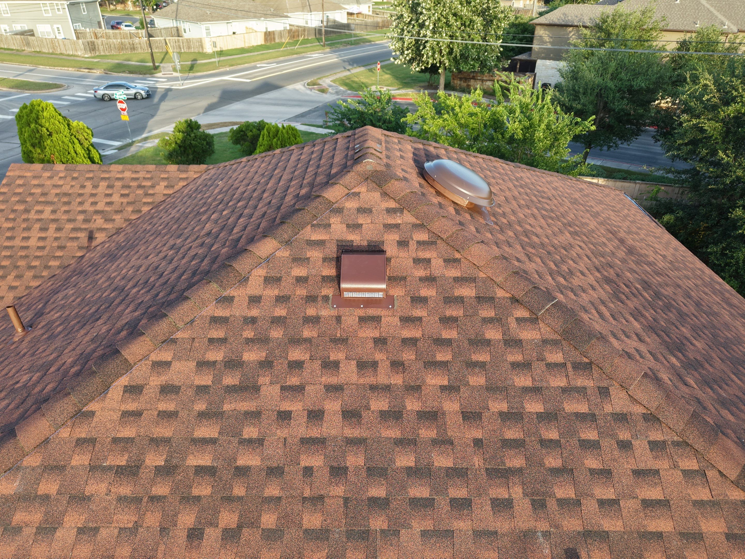 Residential Roof Replacement in Real Estate using GAF - HDZ - Hickory by Action Exteriors Austin