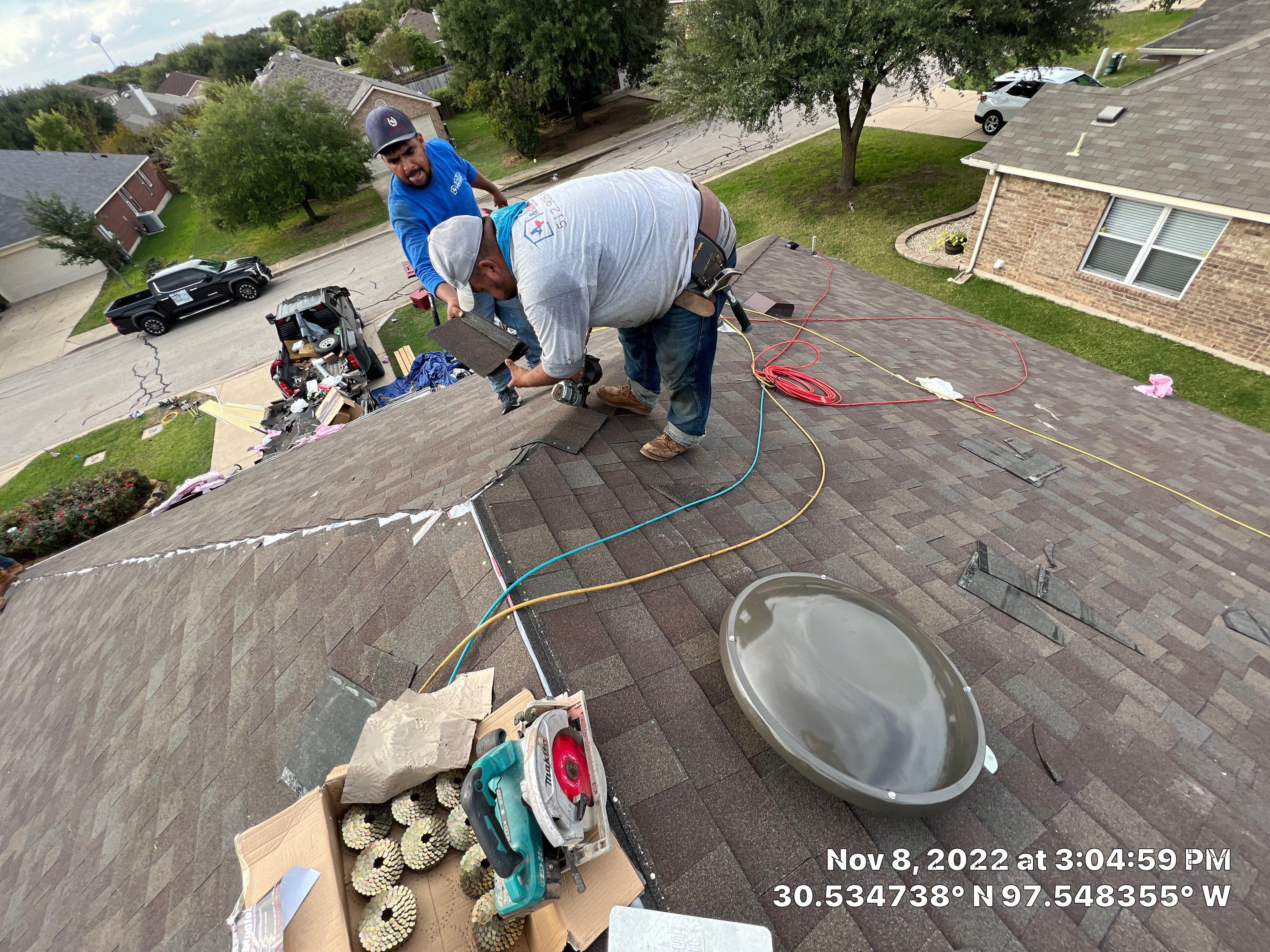 Residential Roof Replacement and Decking Installation in Hutto by Caliber Restoration LLC