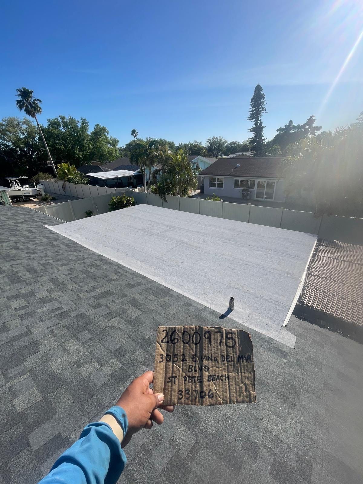 Project in St. Pete Beach 33706 by Mitchell Roofing Company LLC 