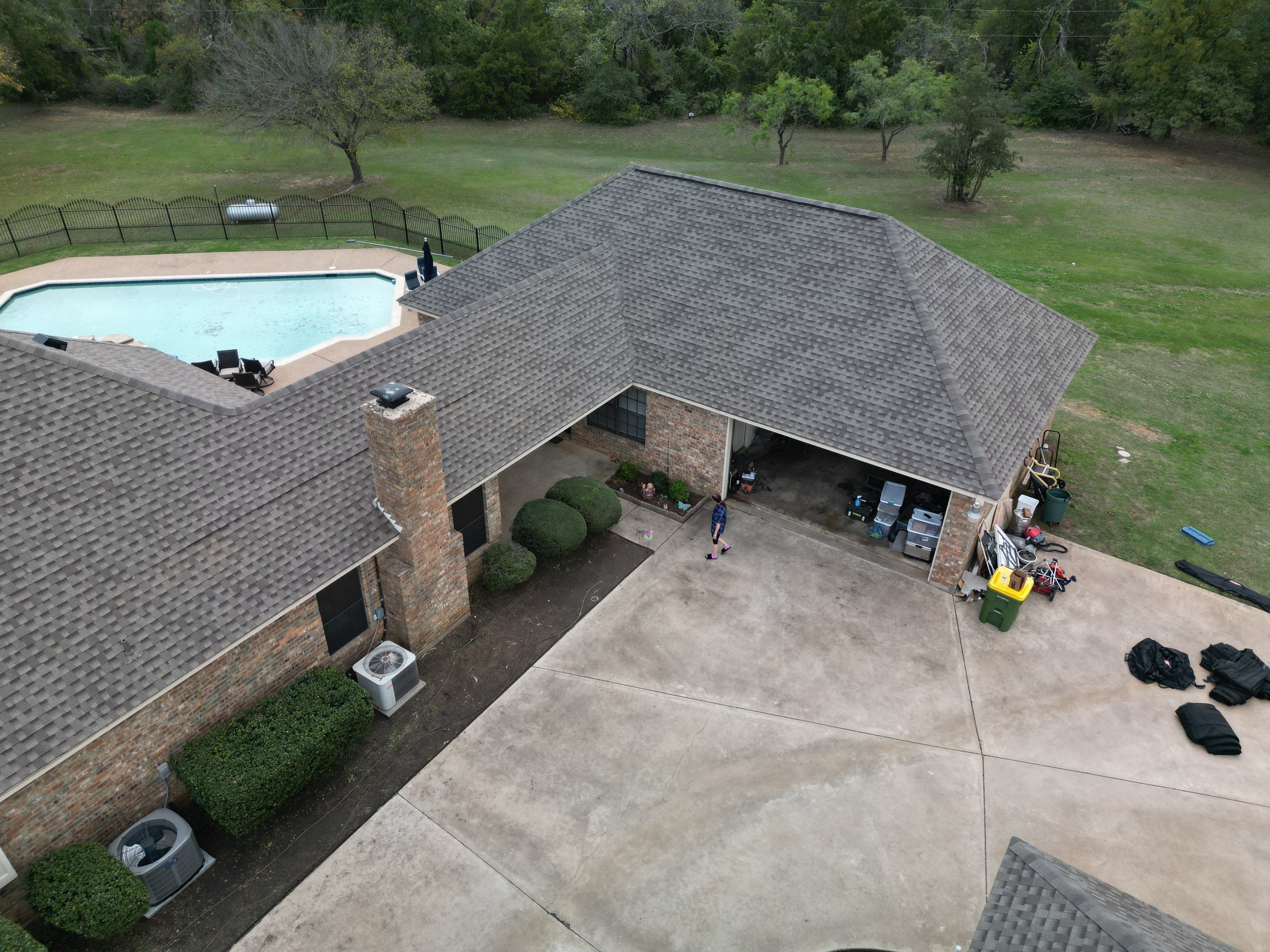 Rendon Forth Worth Texas Large Estate - Roofing Installation using GAF Timberline Armorsheild 2 Class 4 Impact Resistant Shingle System by First United Roofing & Construction