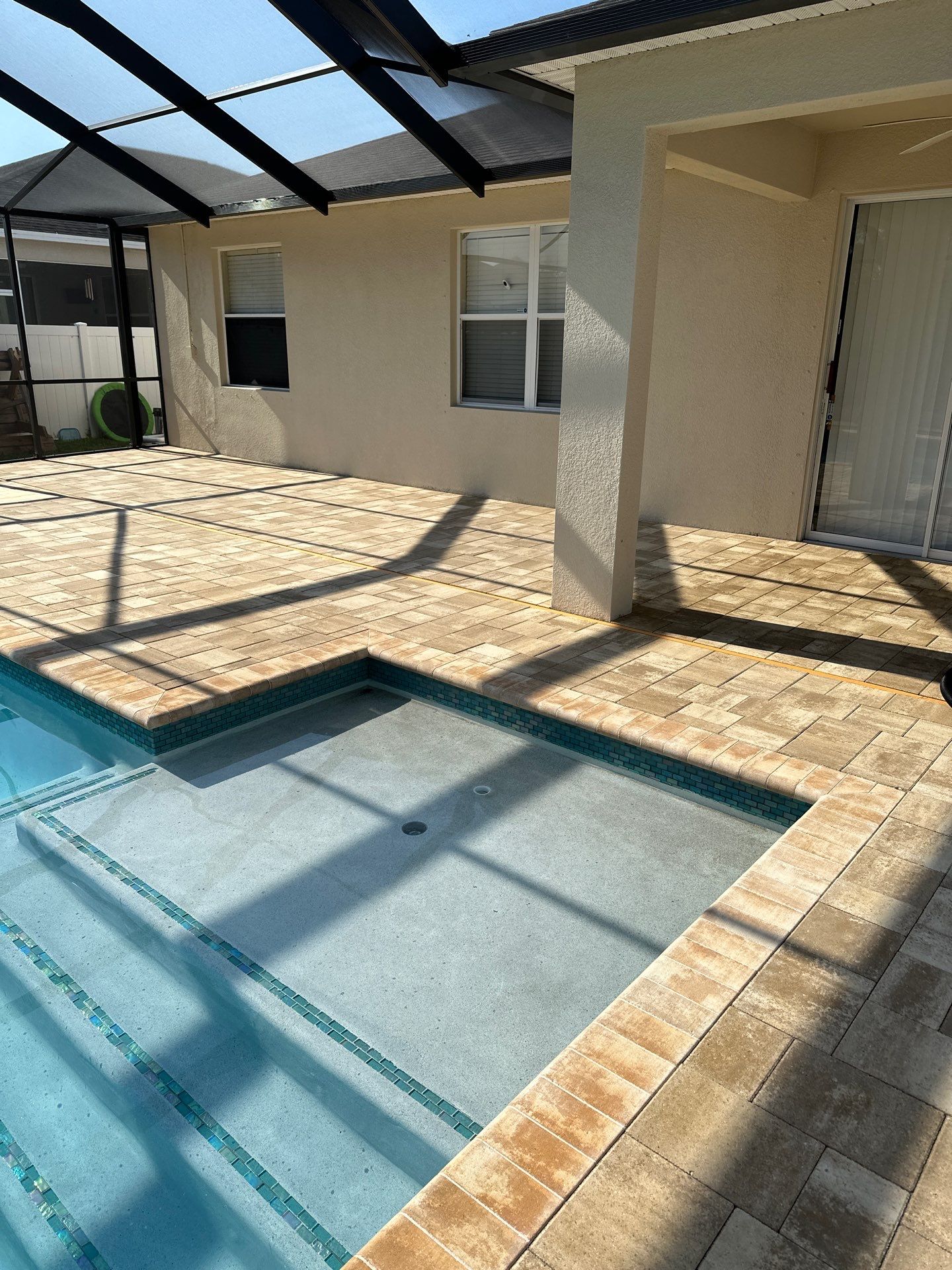 Paver Cleaning and Sealing Pool Deck in Ruskin by Supreme Paver Experts
