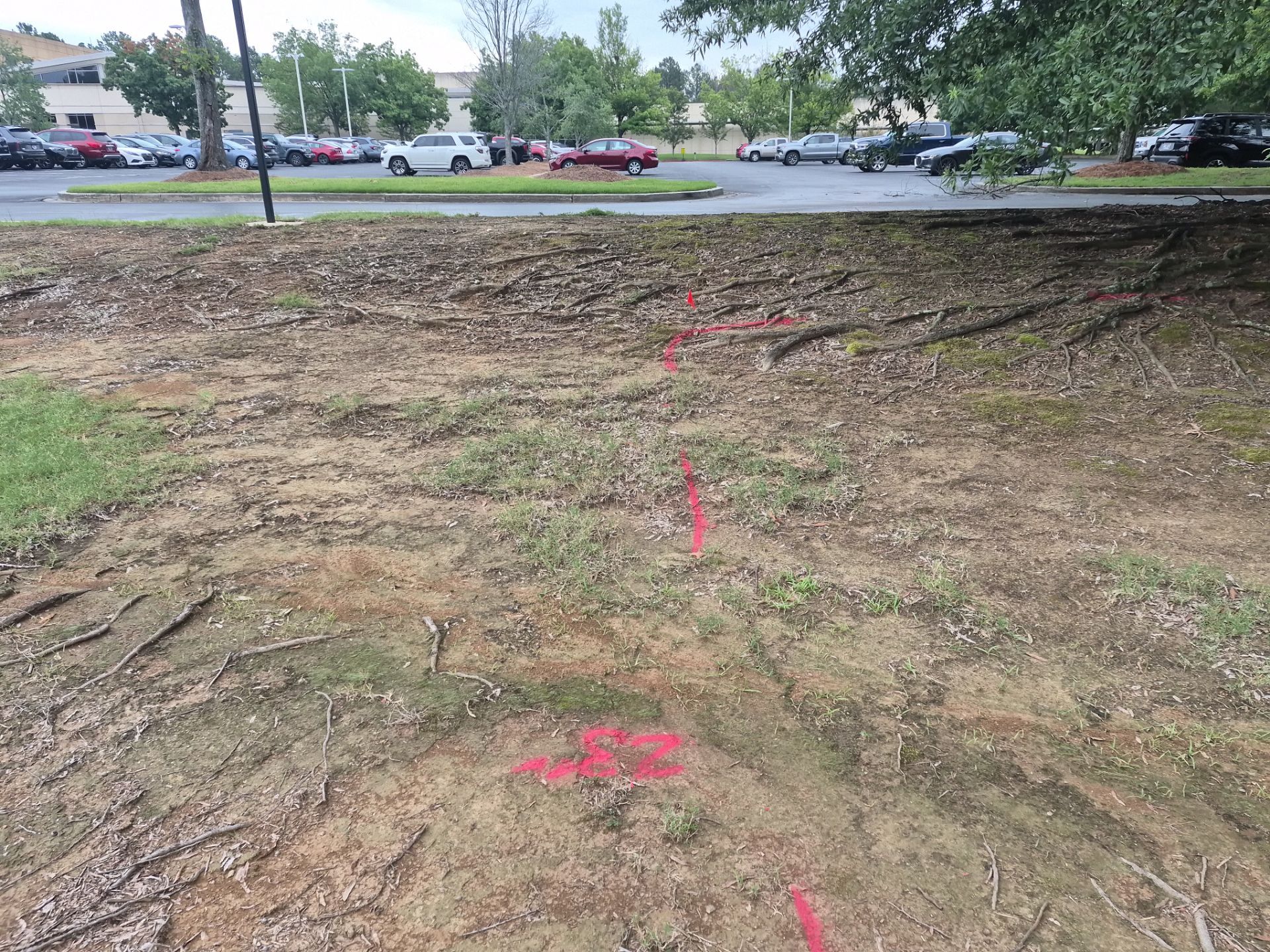 Private Utility Locating and Marking for Collierville Commercial Campus by Alsip Locating Service, LLC