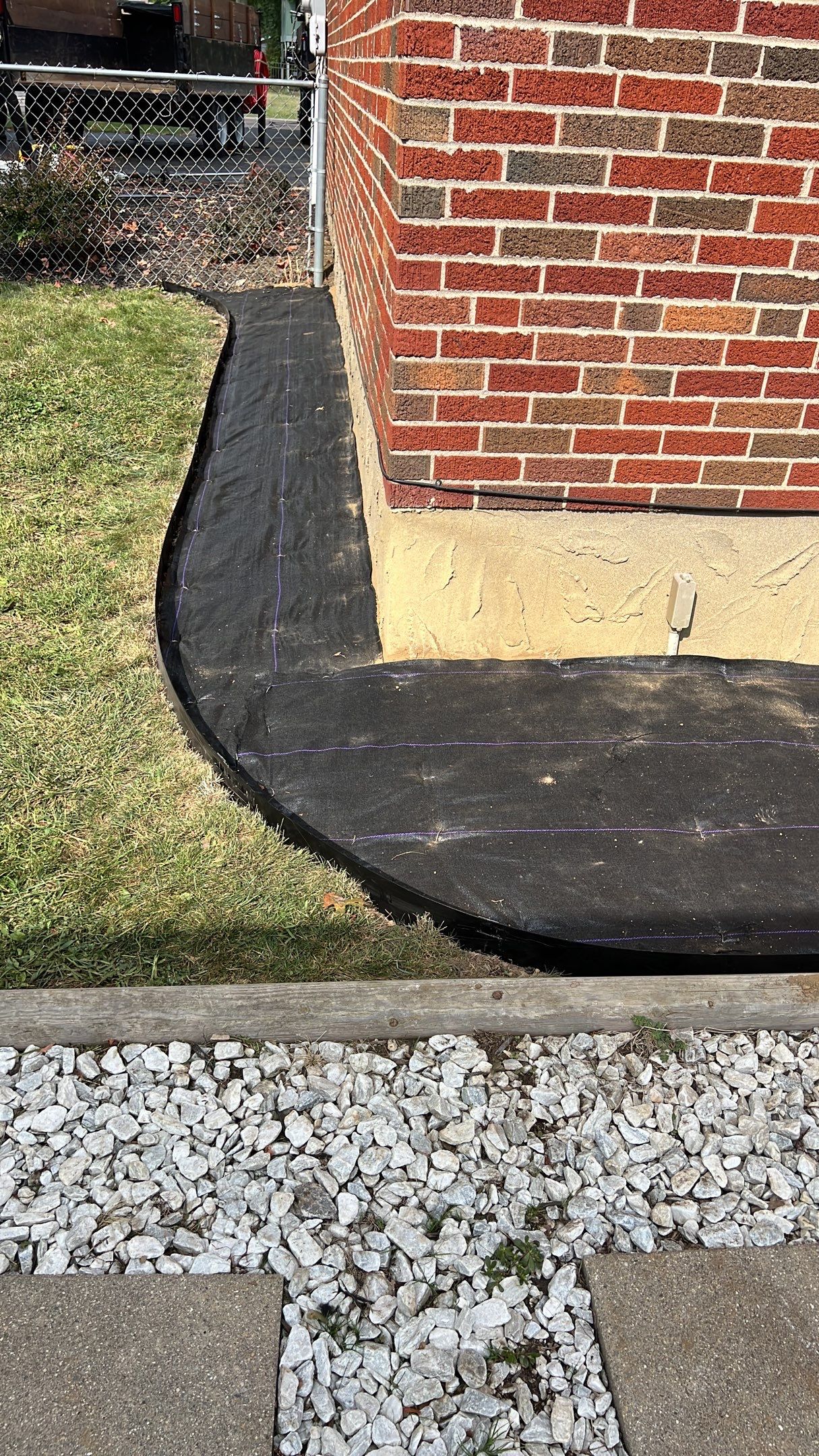 Foundation Grading & Gravel Installation by Reisenberg’s Lawn & Landscape, LLC