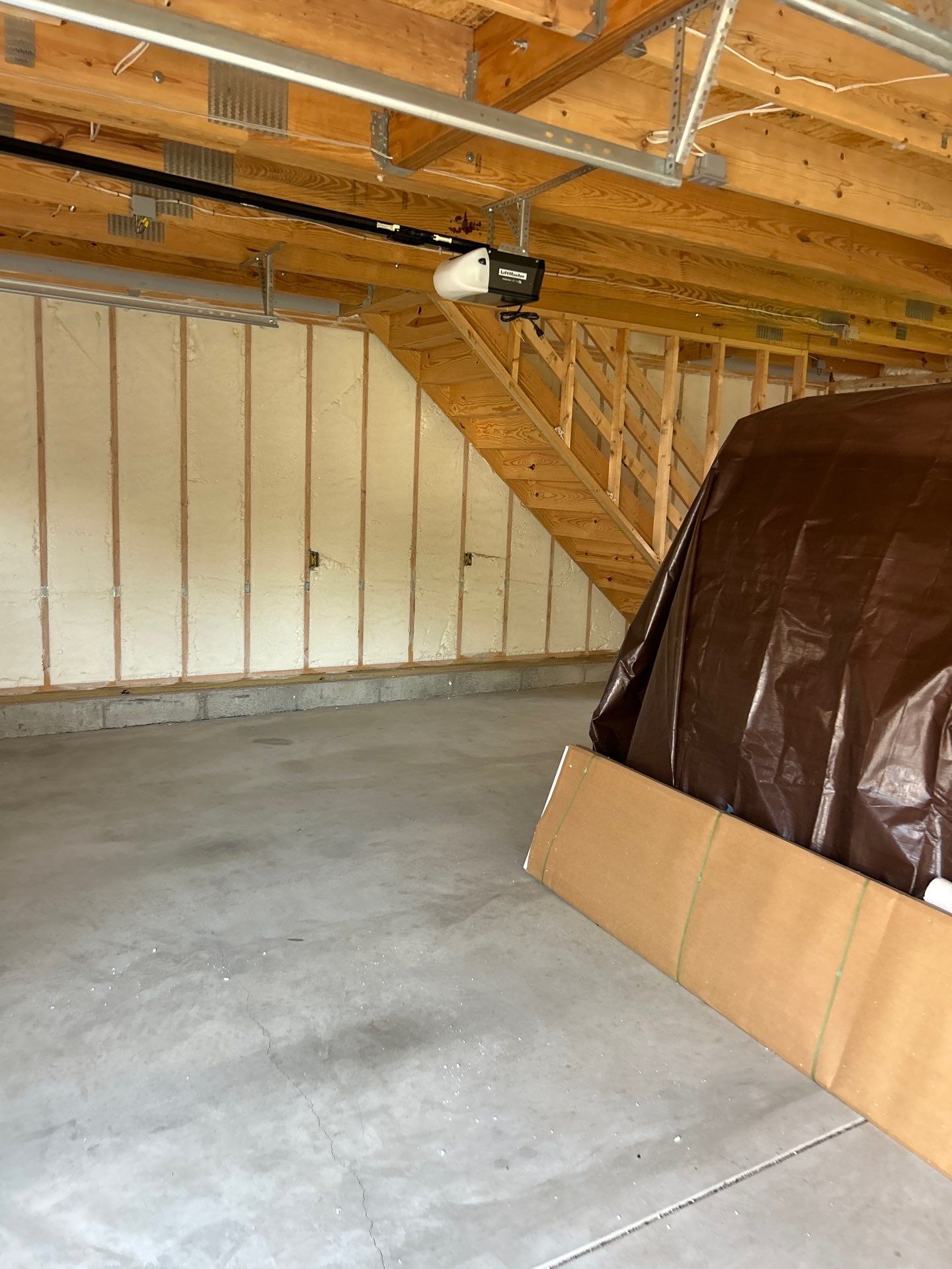 Detached Garage Closed Cell Spray Foam in Newburgh by NYS Foam & Energy