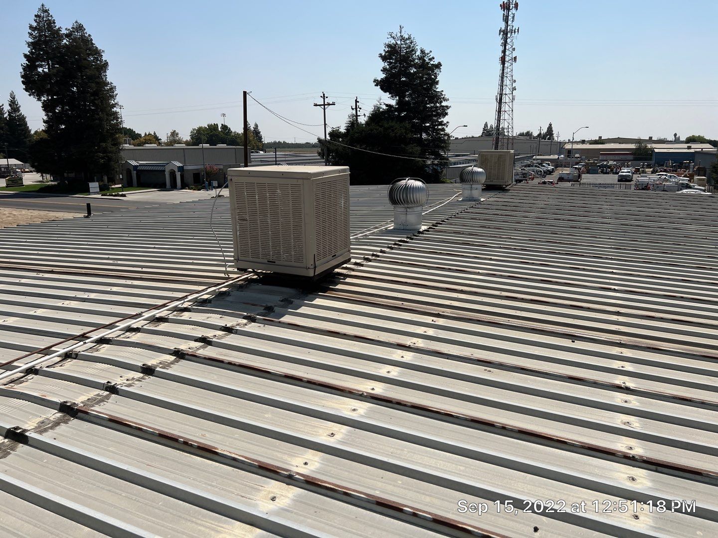 MR Roofing system using Conklin Benchmark/PUMA XL fabric and coating by Straight Edge Roofing Inc