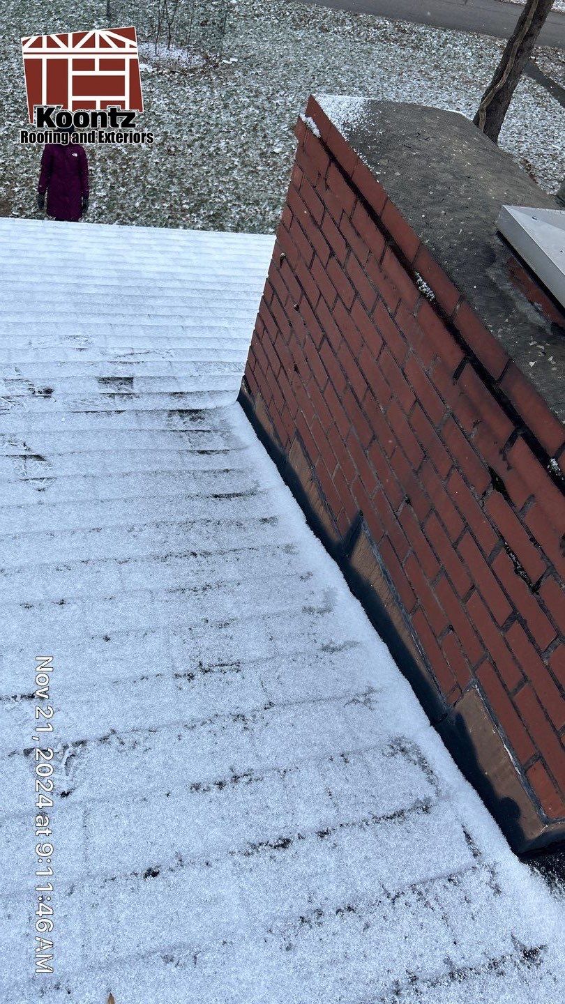 Residential Roofing Installation using Malarkey Vista AR Shingles (Black Oak) by Koontz Construction