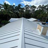 24ga 1.5" Mechanical Seam Solar White by Total Roofing System The Metal Roof Experts