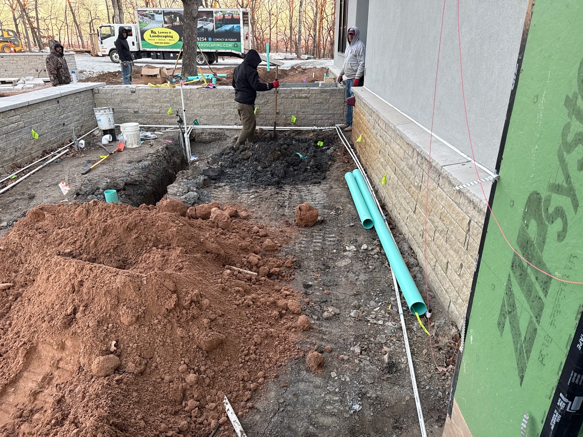 Project in Bixby, OK New construction  by BA Lawns and Landscaping LLC 