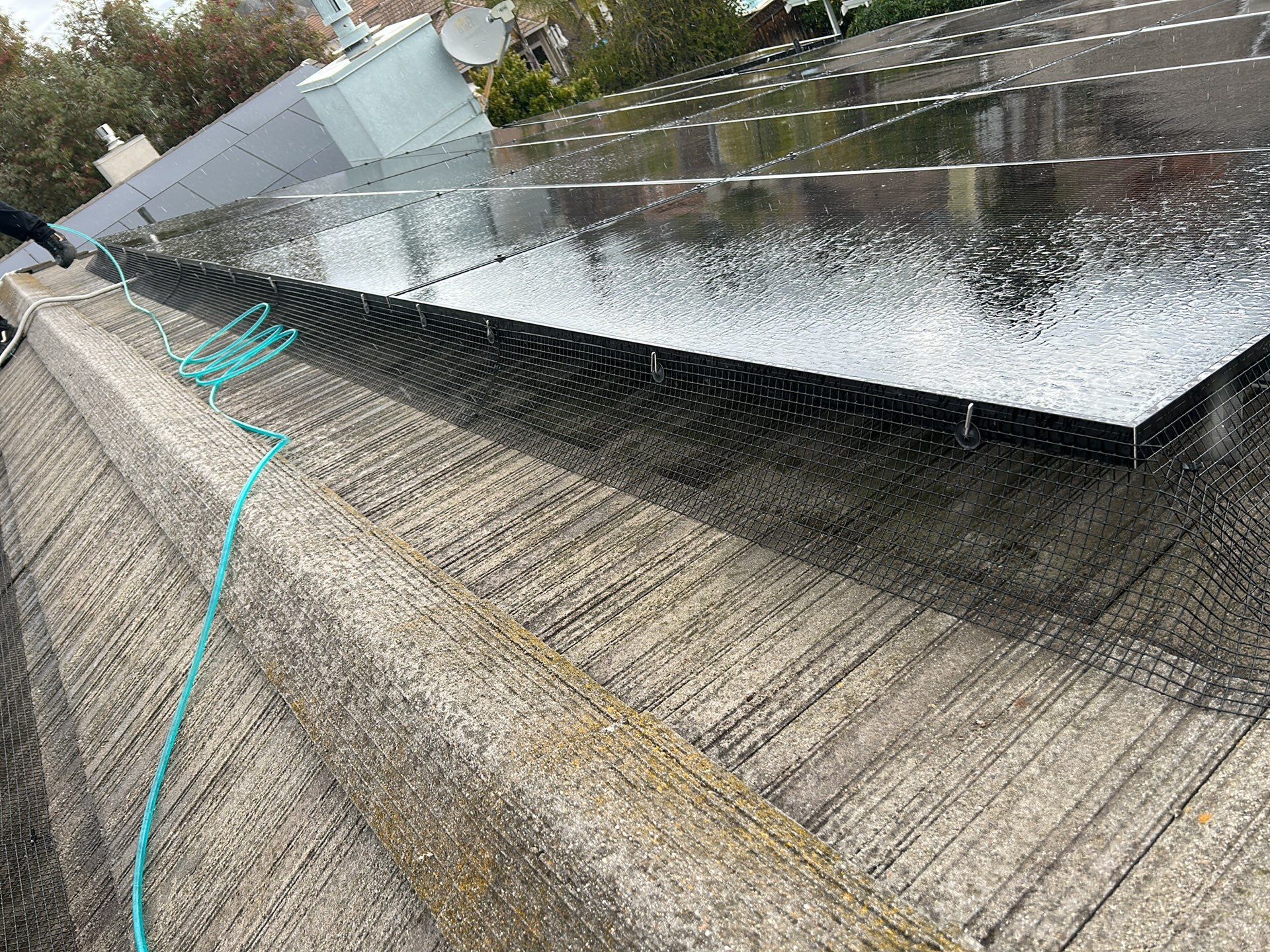Solar Panel Bird Proofing using Critter Guard Mesh-Flat tile by All One Solar Shine