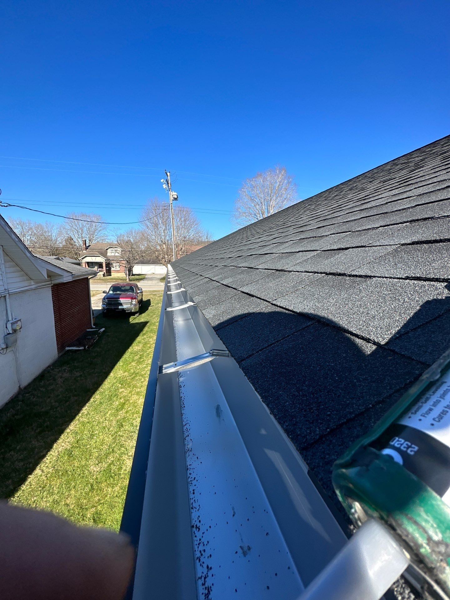 Residential Roofing Installation using GAF Timberline HDZ Charcoal by Nitro Roofing and Construction