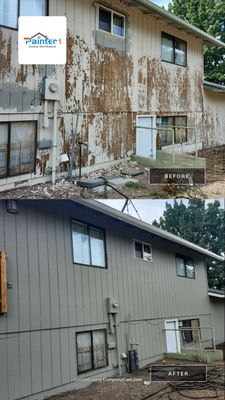 Major prep work prior to paint application