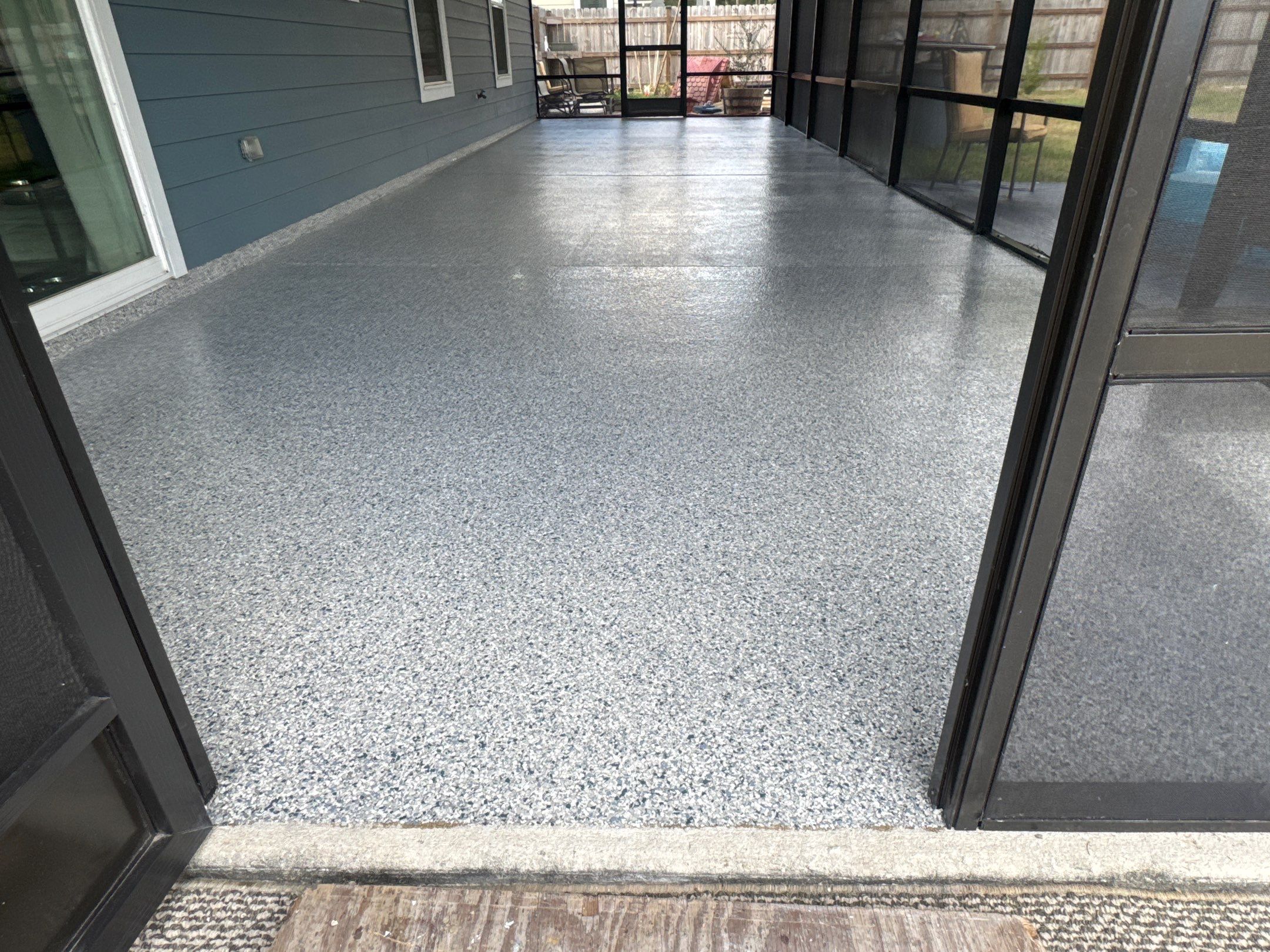 Patio Project in Keystone Heights, FL in Tidal Wave by Cross Creek Concrete Coatings