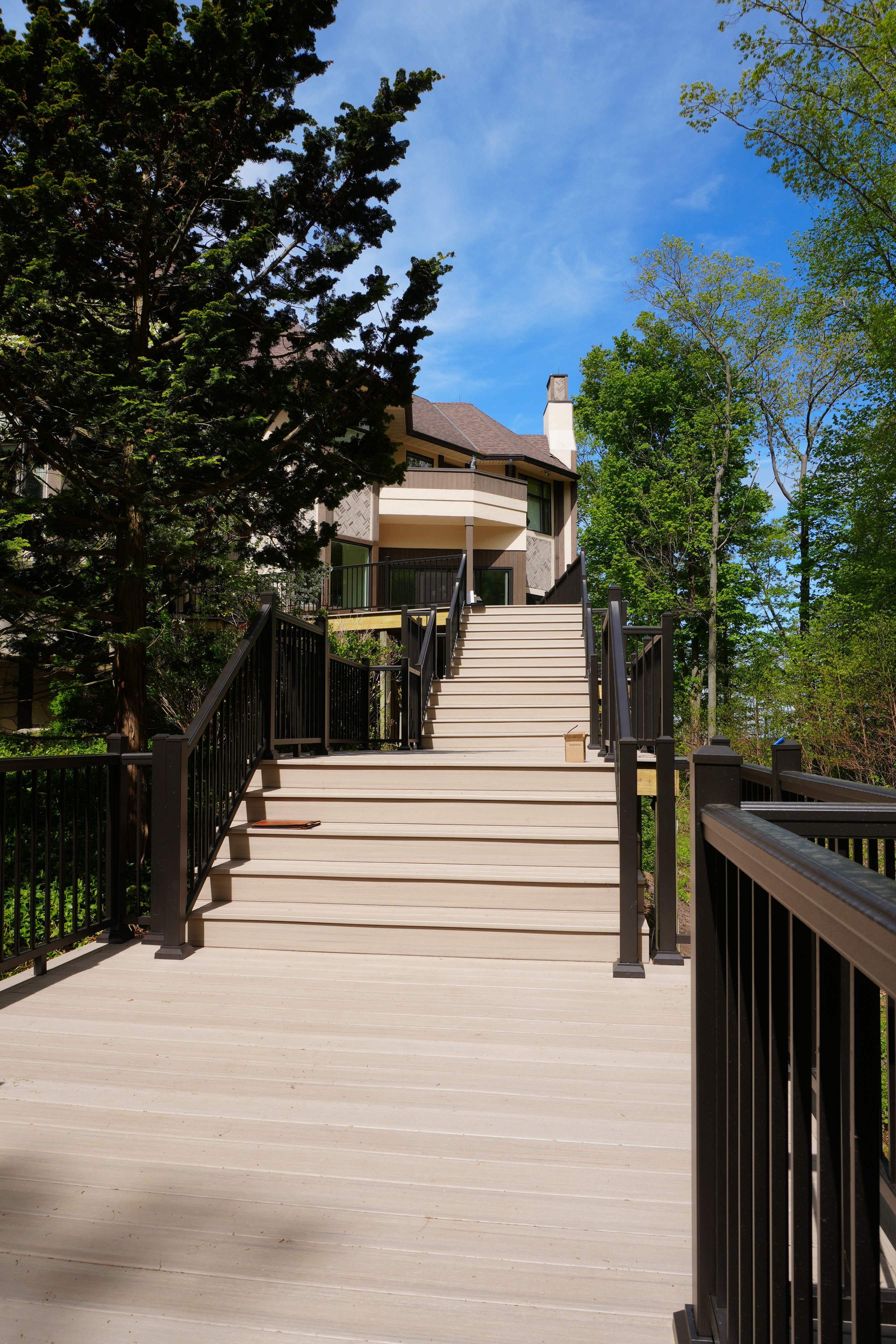 Custom Multi-Level Deck in Grand Haven by Cutting Edge Homes