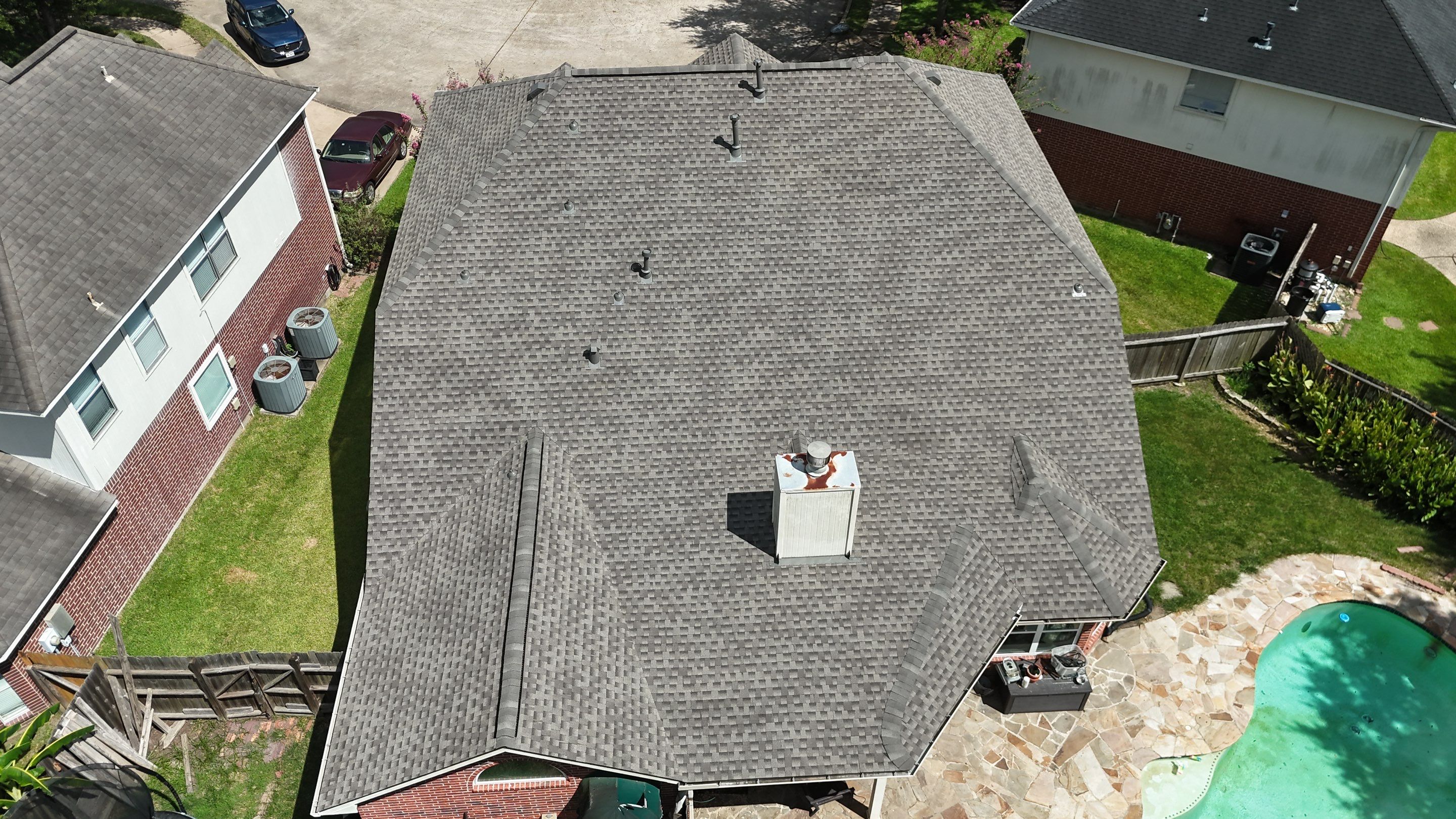 Roof Replacement for Two-Story Brick Home in Katy, TX by Onit Roofing LLC