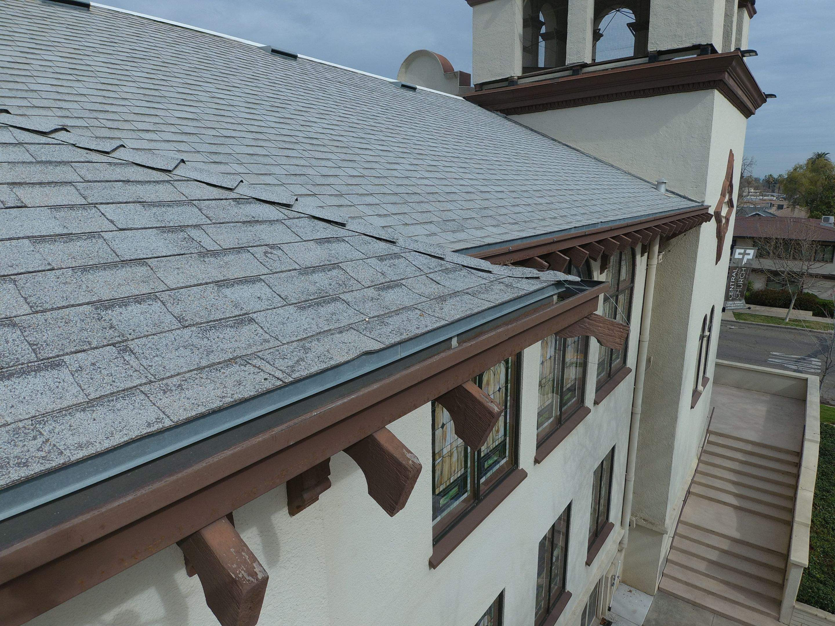  Presbyterian Church repairs to entrance architecture by Straight Edge Roofing Inc
