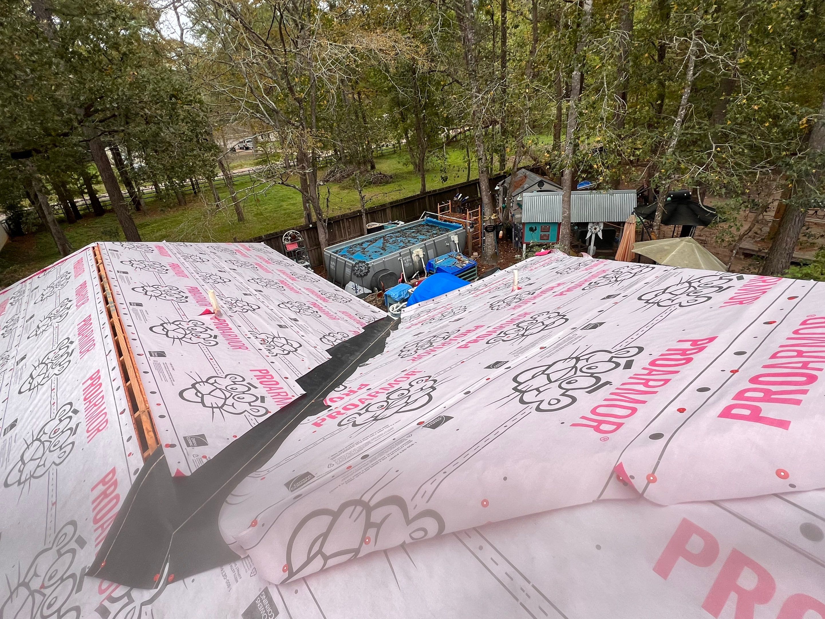 Residential Roofing Installation using Owen's Corning Duration (Lifetime) Shingles by Roof Repair Company