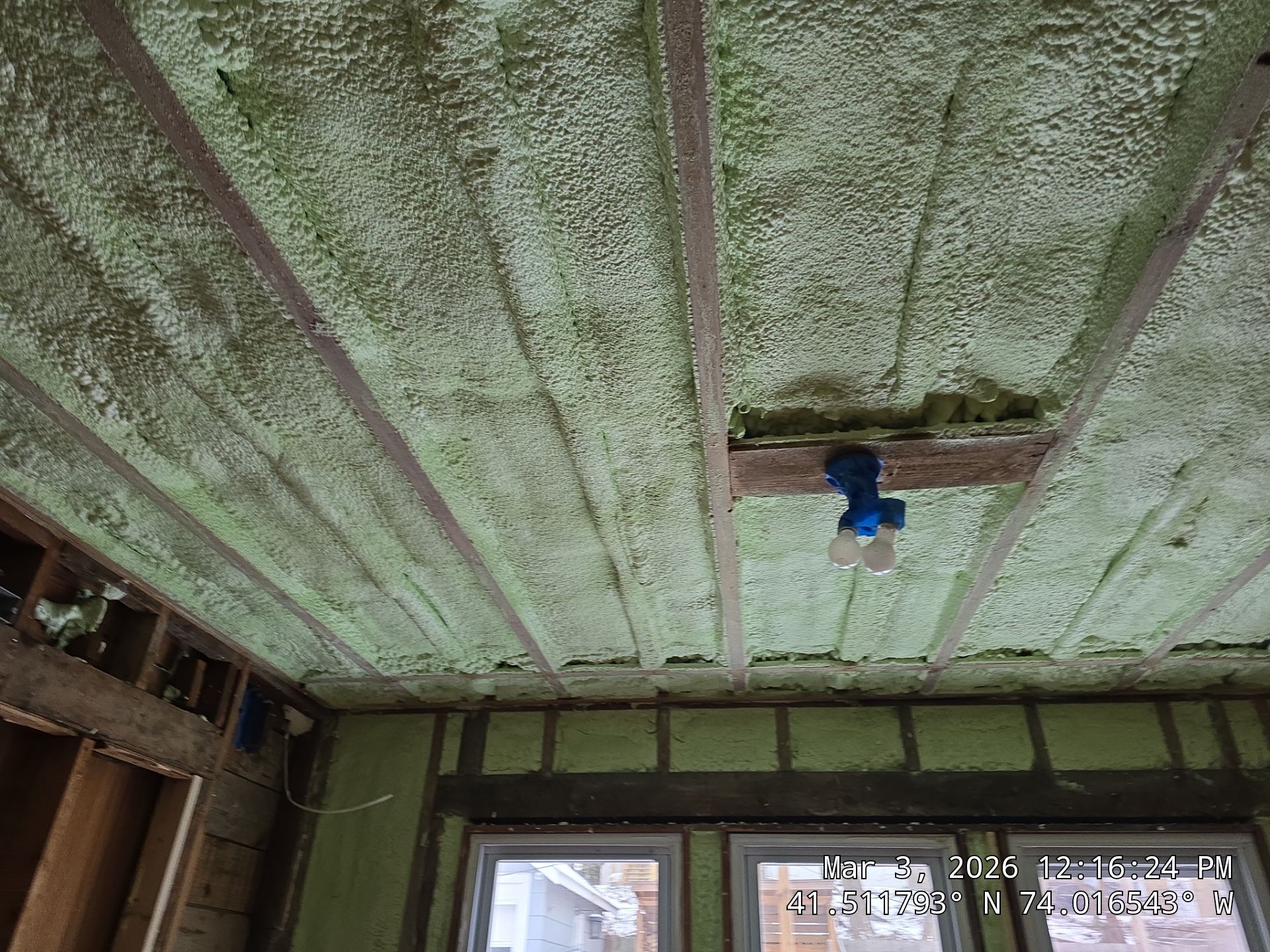 Attic Insulation using open cell spray foam by NYS Foam & Energy