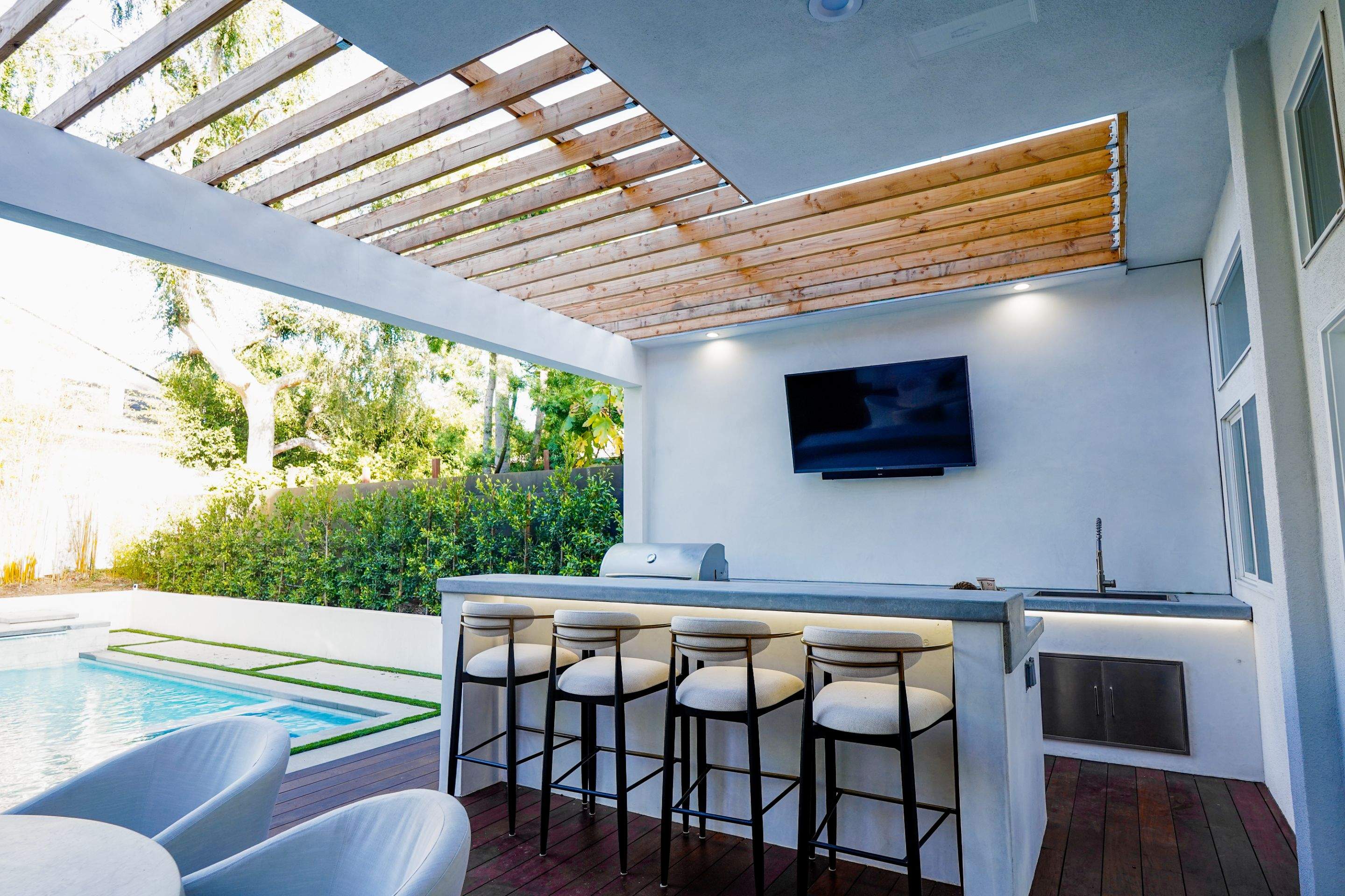 Northfield Complete Backyard & Trellis by Lax Home Inc 