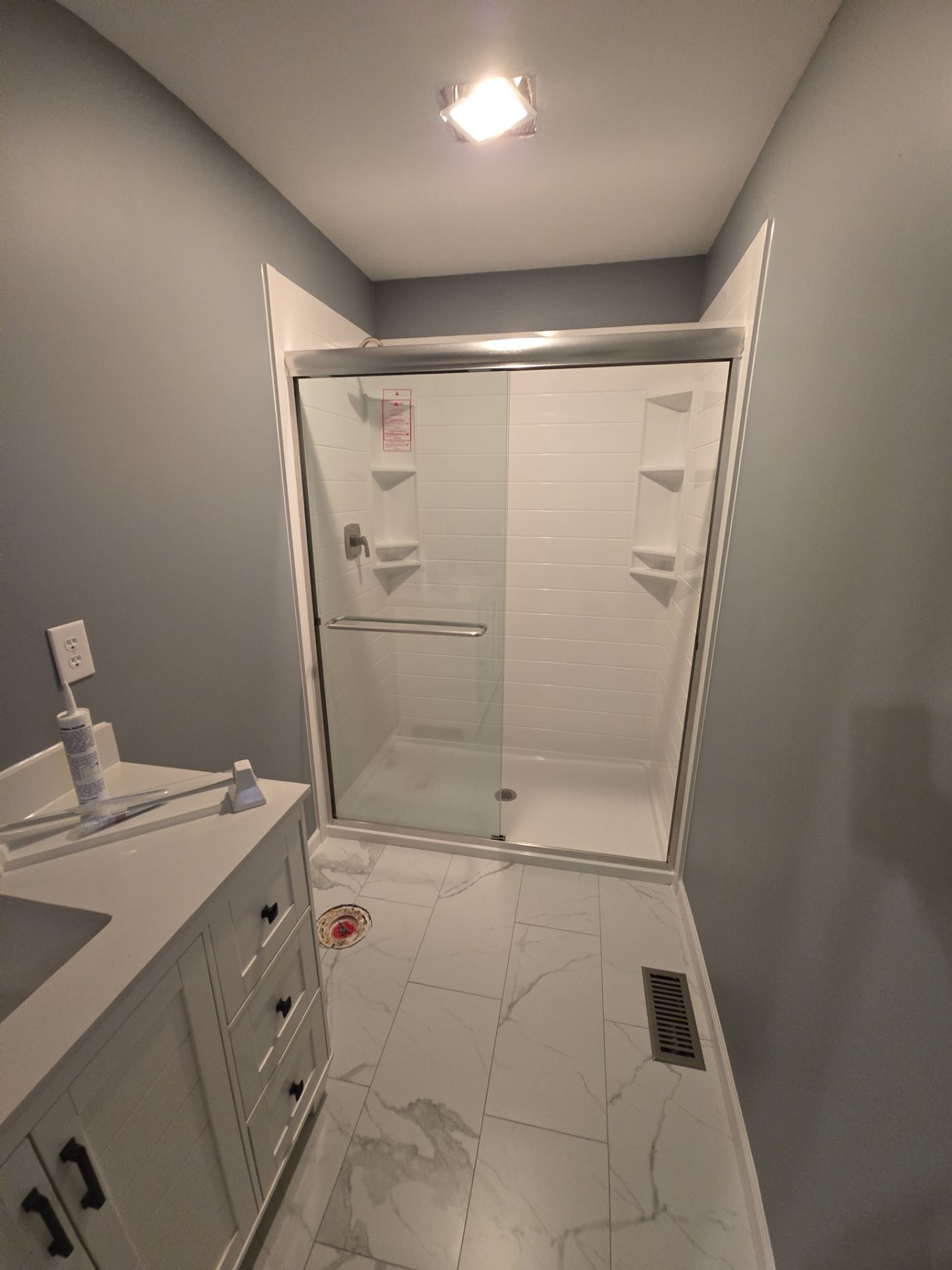 Bathroom Remodel using Onyx by The Shower Company