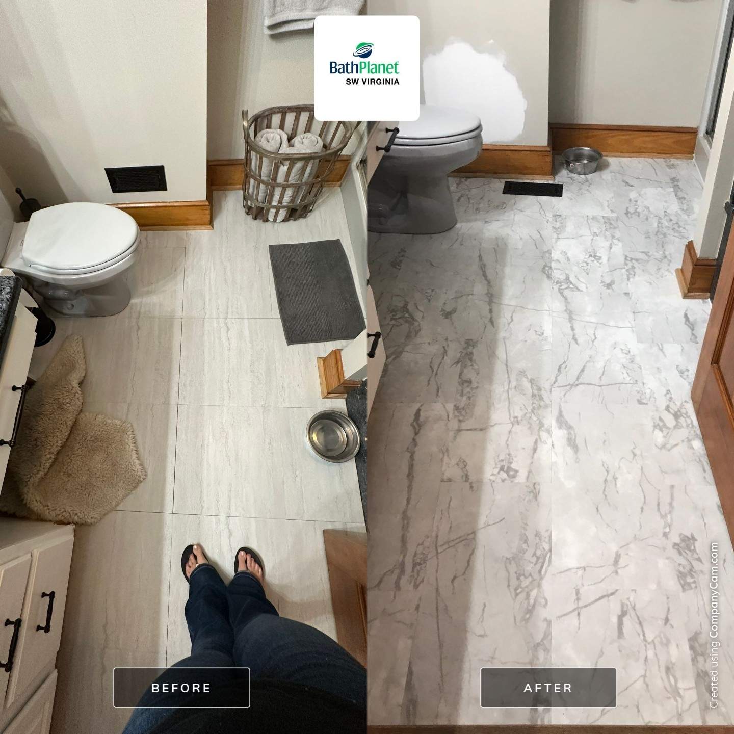 Shower Stall and Floors by BathPlanet SW Virginia