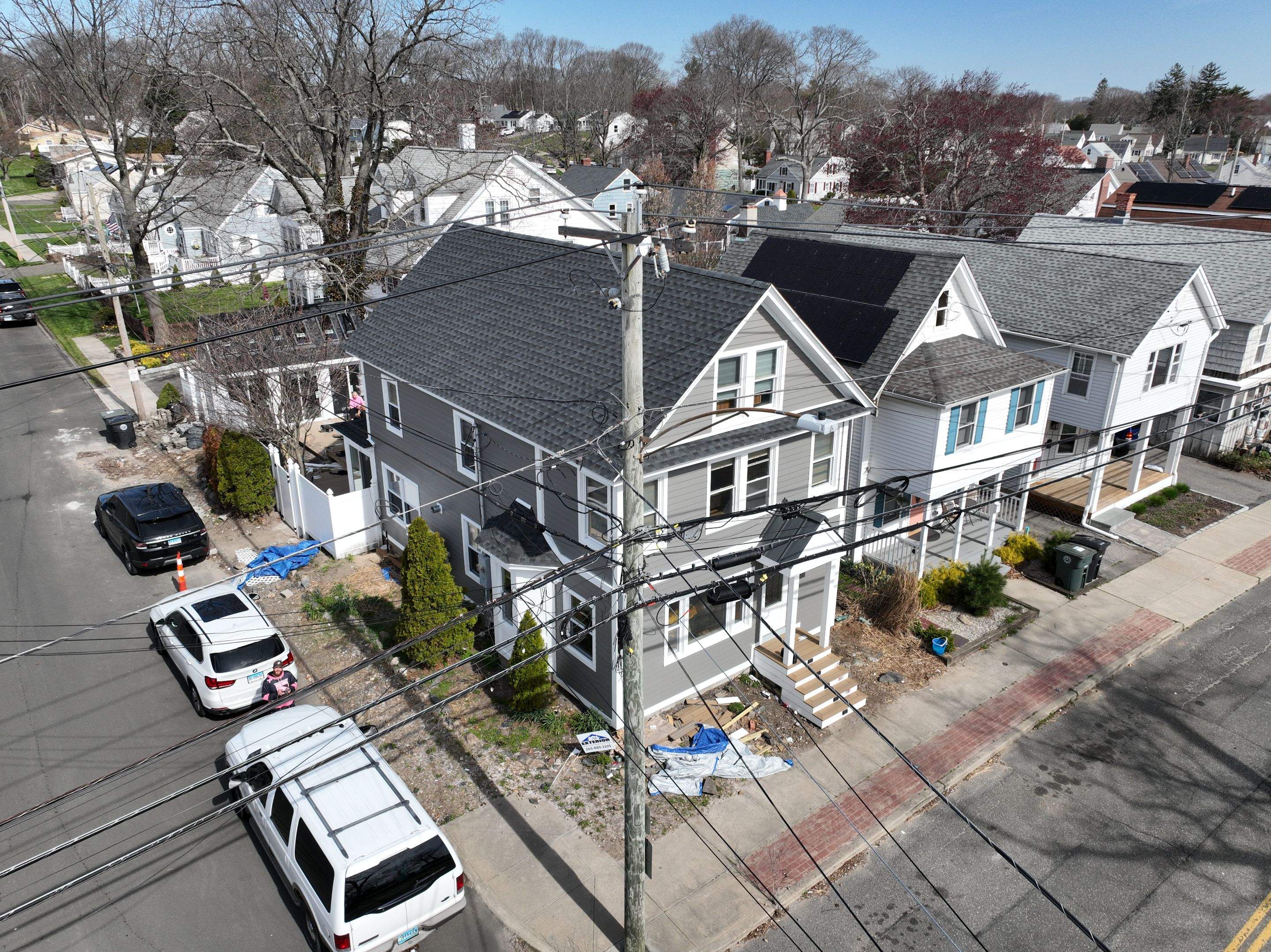 Siding Installation using Hardie Plank Aged Pewter by A Plus Exterior