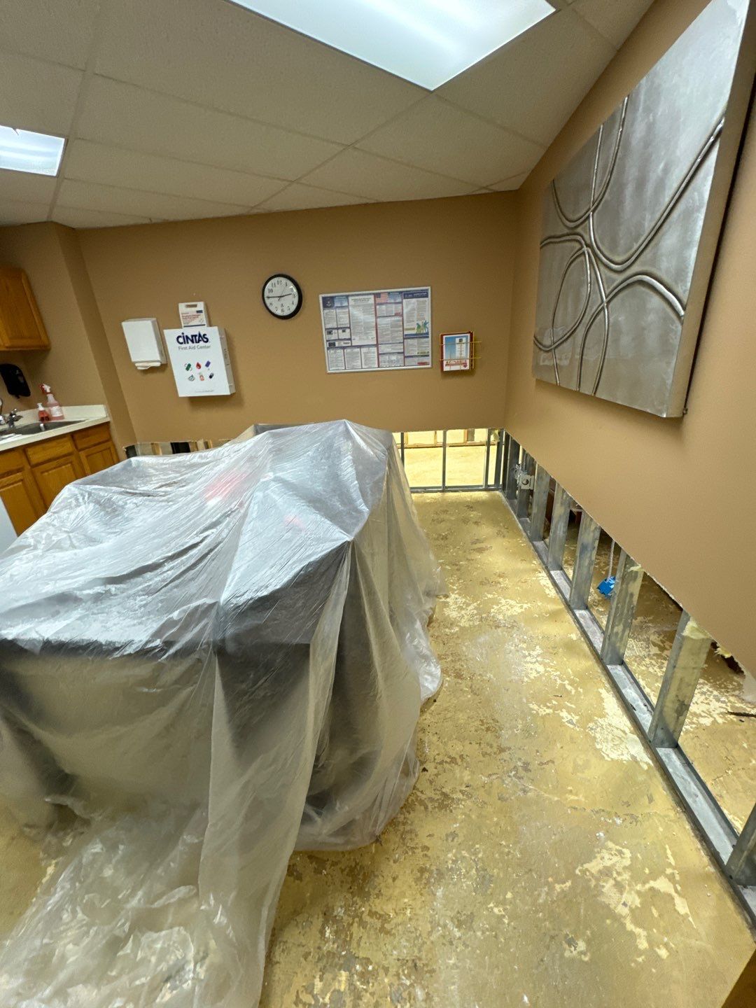 Project in Warren by EzDry Water Mitigation & Property Restoration