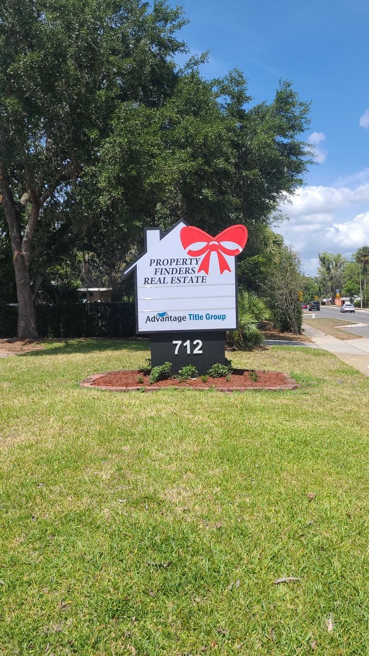 Monument Sign for Property Finders by SignCrafters