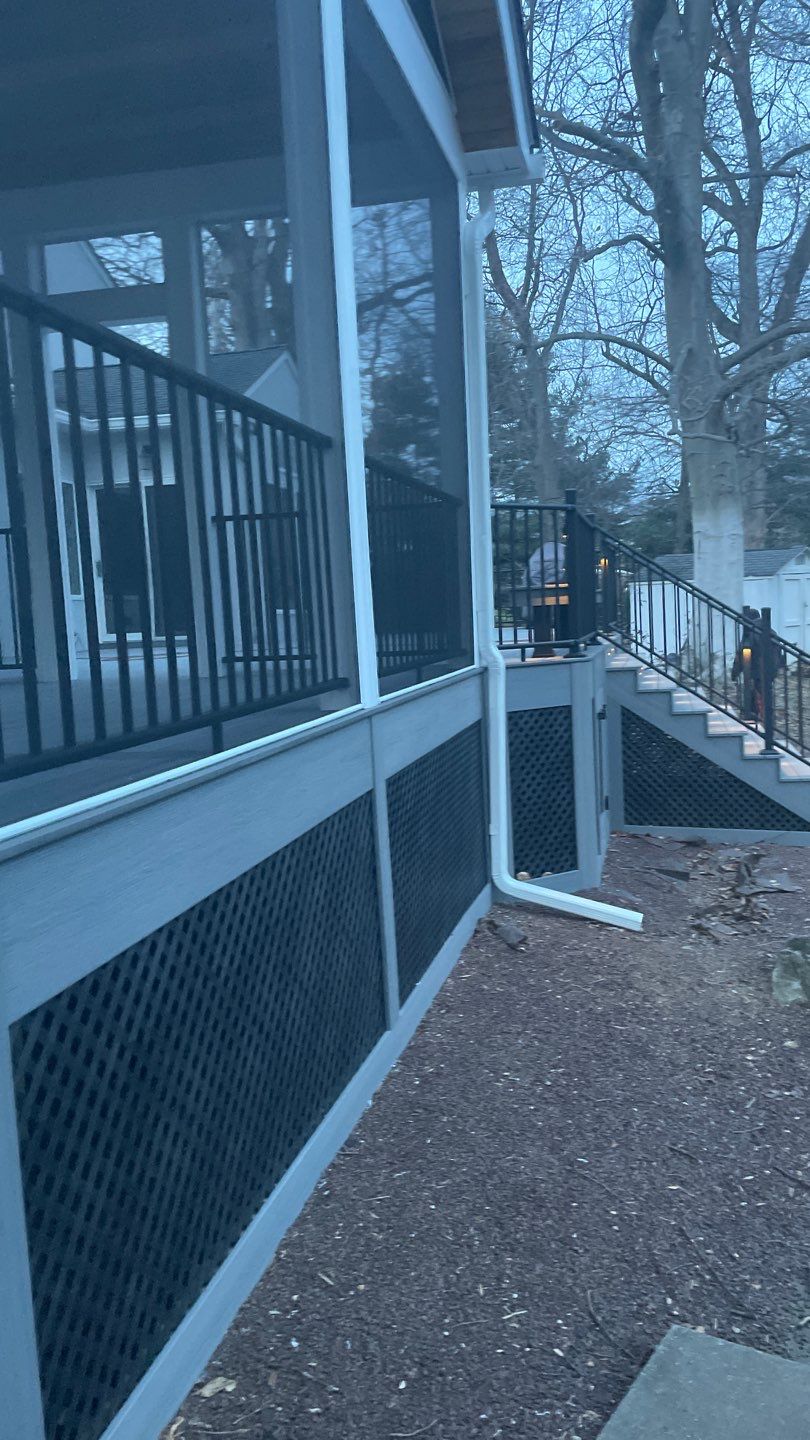 New Deck with Porch In Marlboro by deck guardian