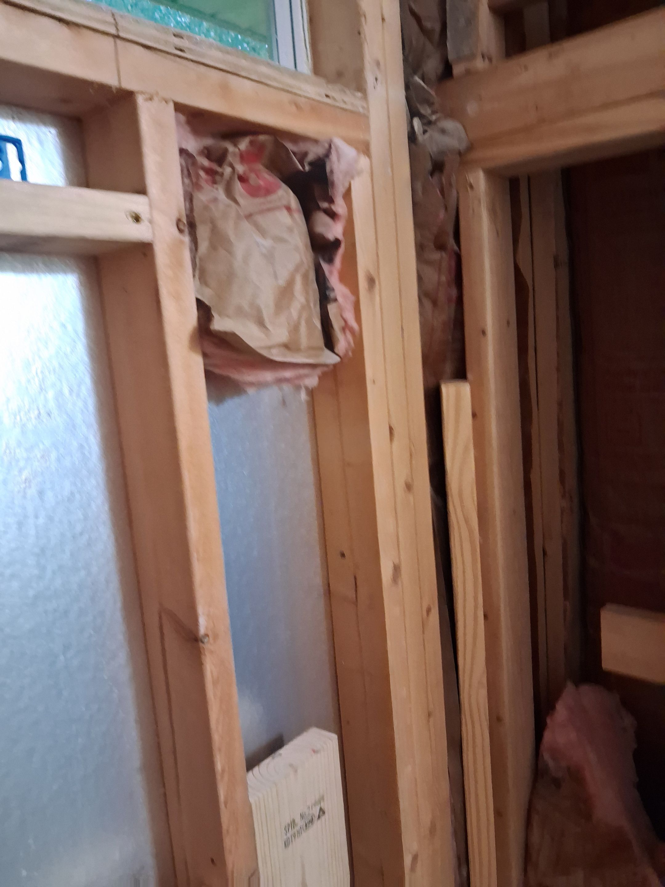 Sentrel Shower with window and ADA chair / ADA grab bar by Academy Construction