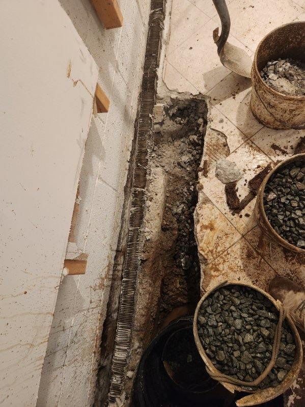 Interior French Drain Parsippany NJ by Pure Service Pro, LLC 