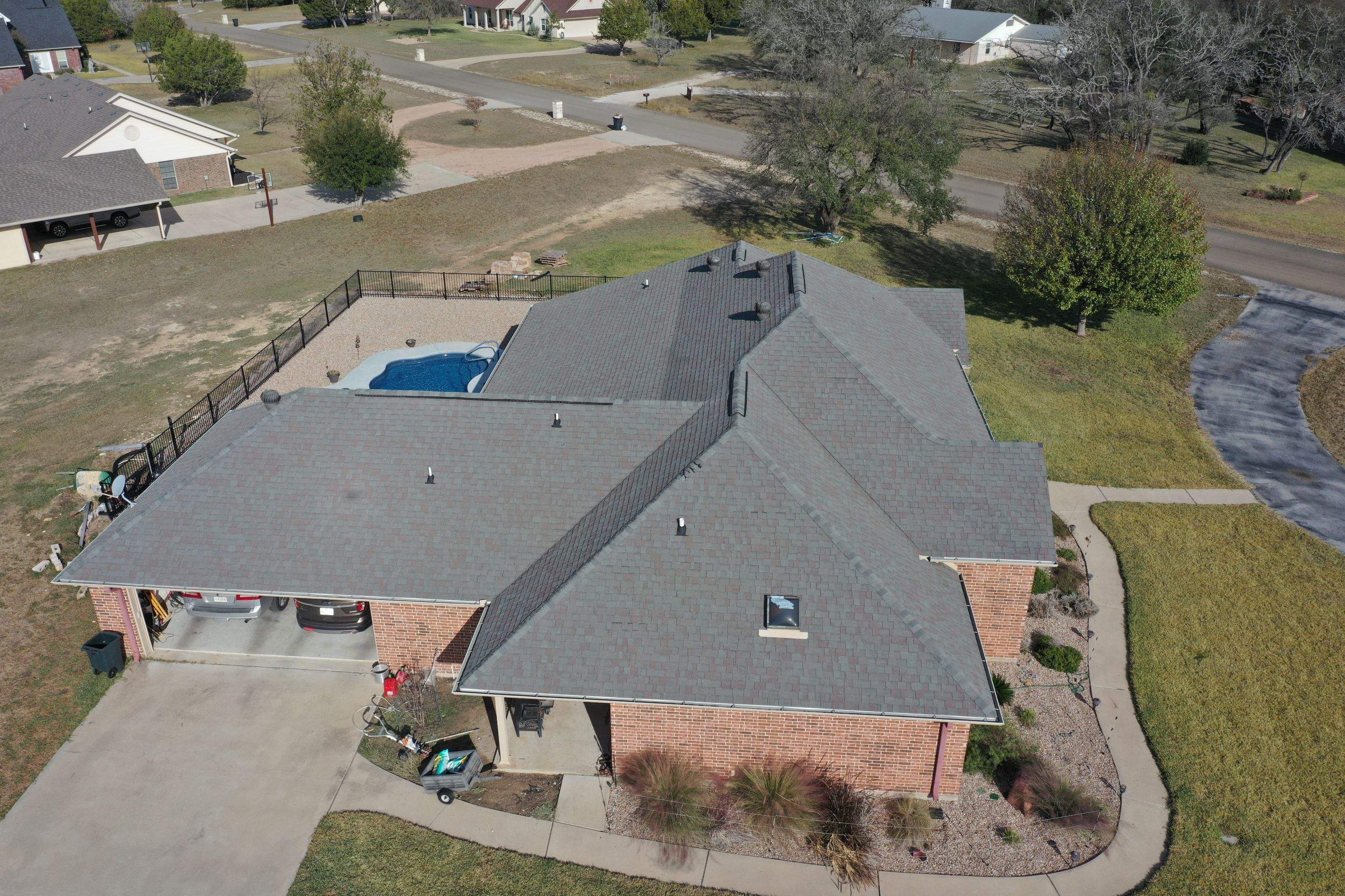 Residential Roof Replacement using Owens Corning - Duration - Colonial Slate by Action Exteriors Austin