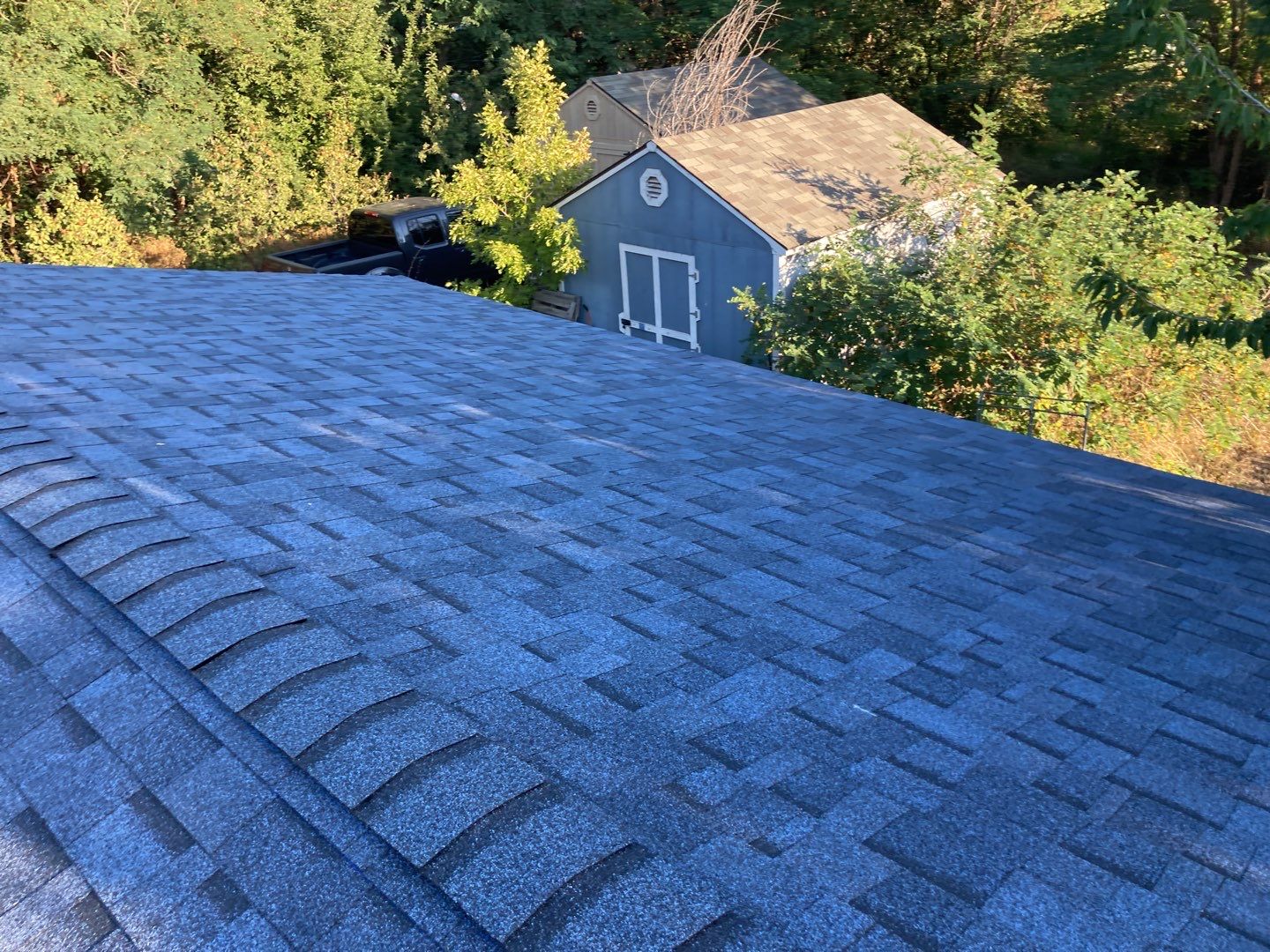Boise ID., Residential Roofing Installation using Owens Corning Duration in Harbor Blue by ID Roofing LLC
