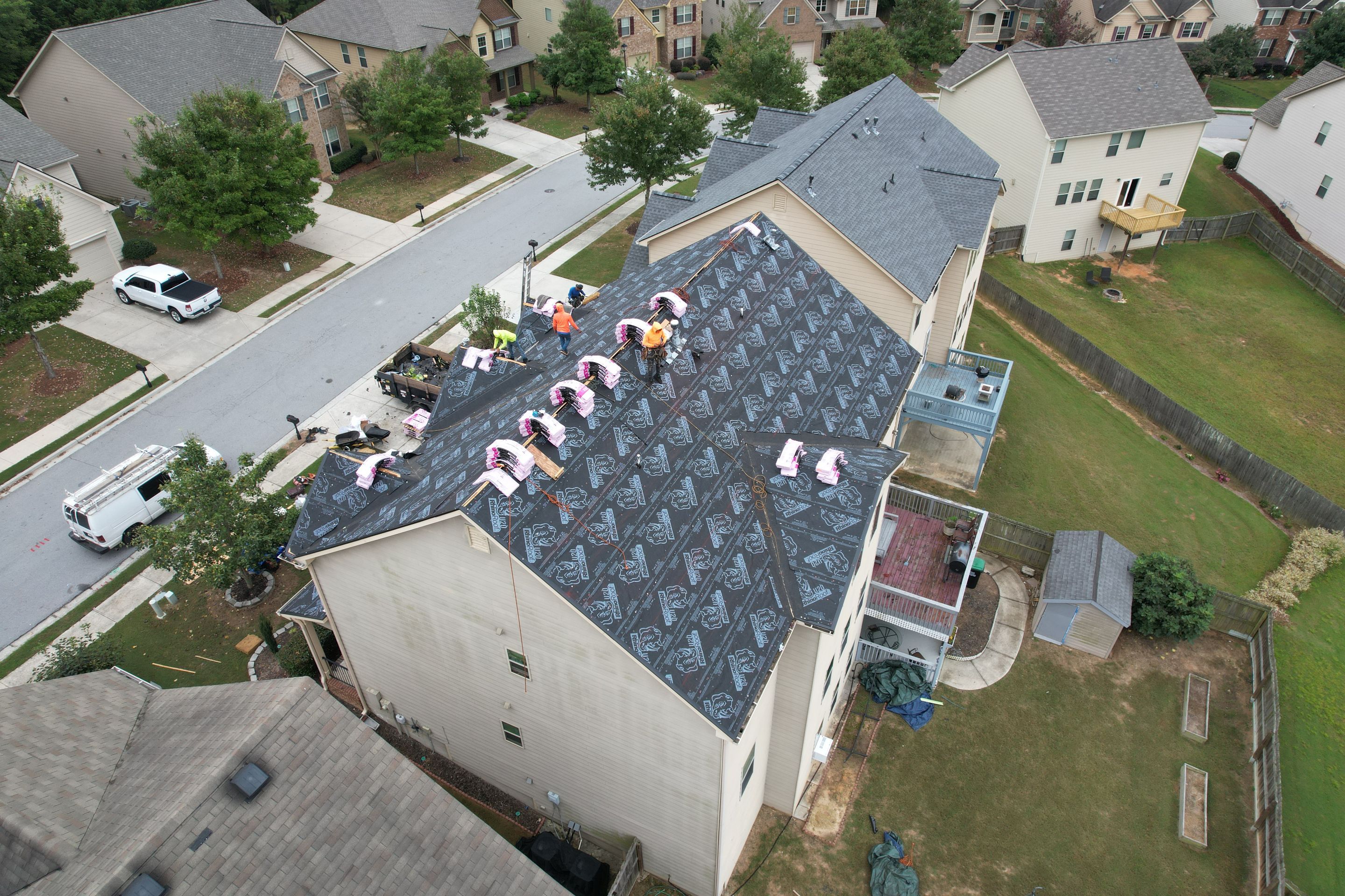 Residential Roofing Installation using Owens Corning by Inspector Roofing and Restoration