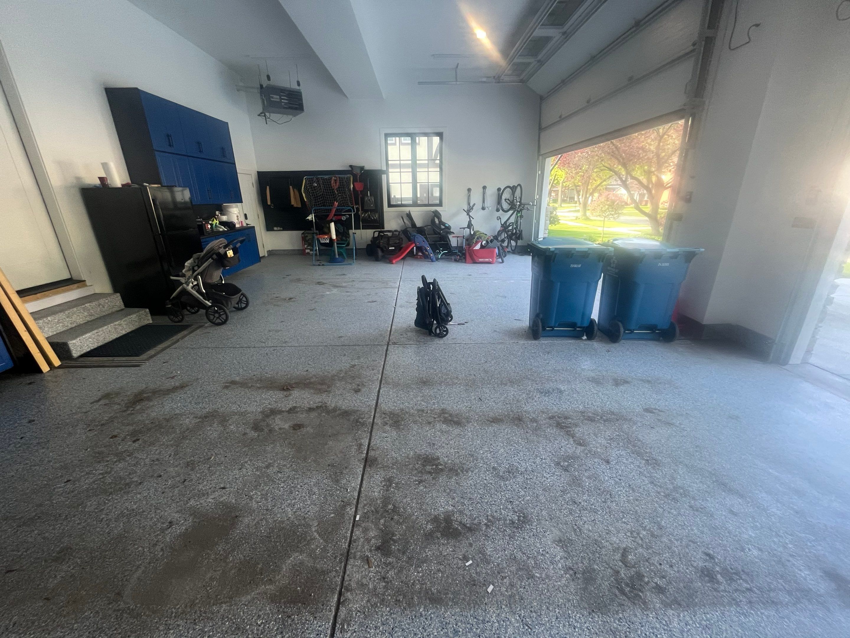 Residential Garage Floor Pressure Washing by Northern Power Washing LLC.