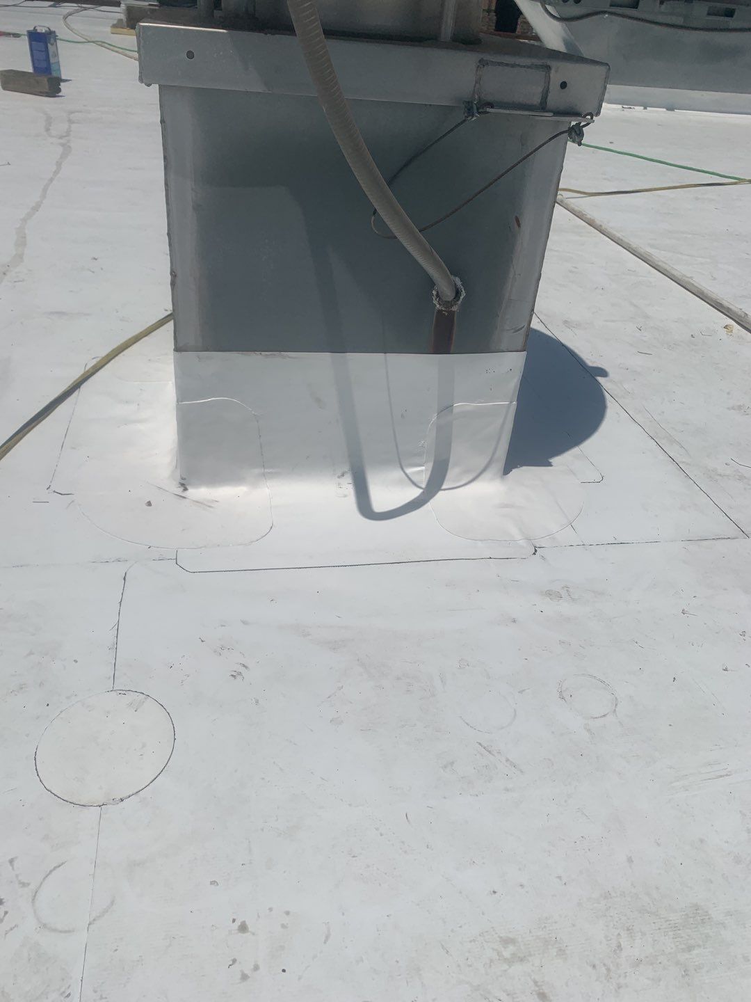 Commercial Roofing Installation using 50 mil PVC by Hostetler Roofing