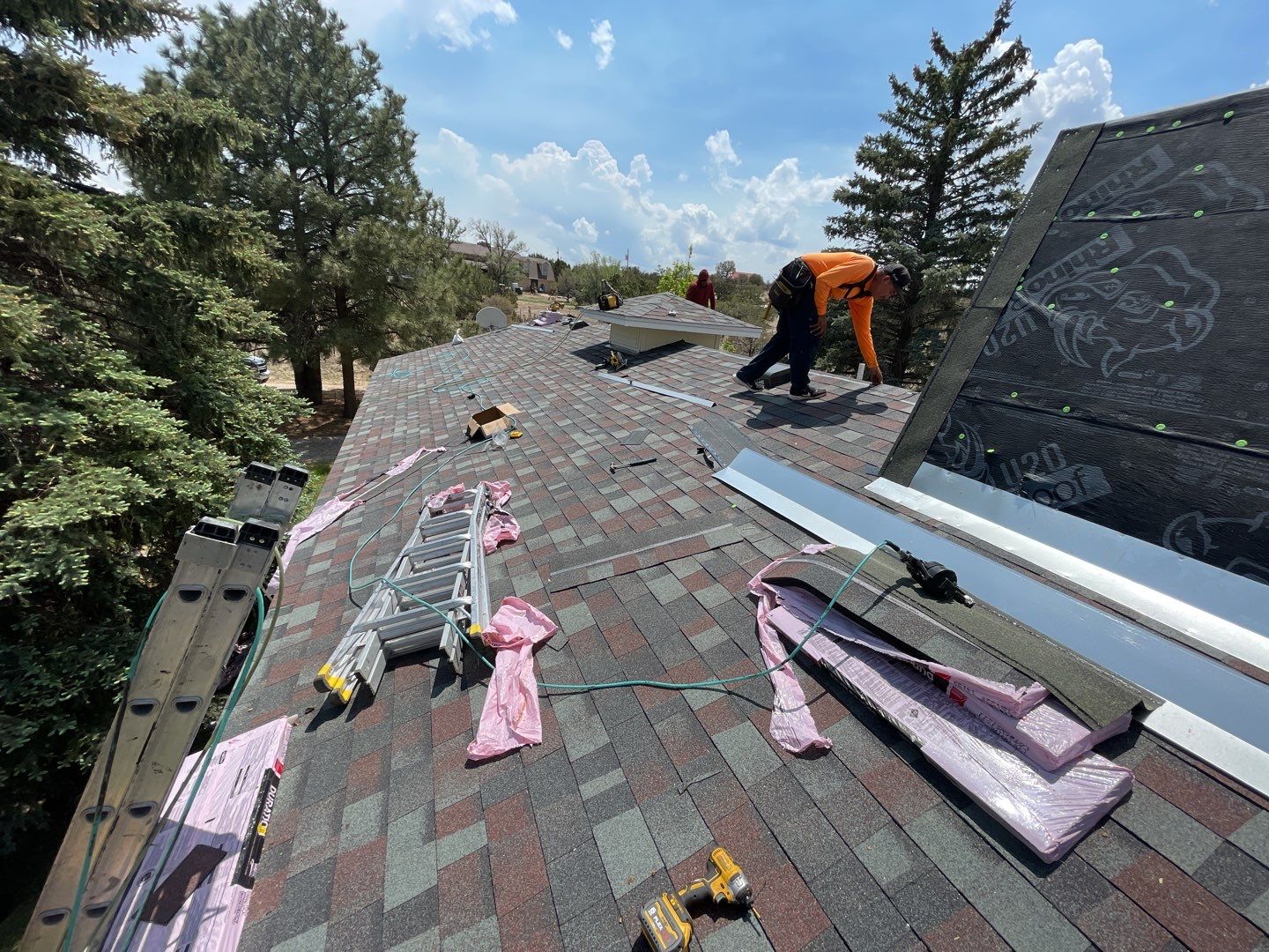 Architectural Shingle Roof Replacement with gutters and downspouts for Edgewood Home by Doyle Roof Masters Inc