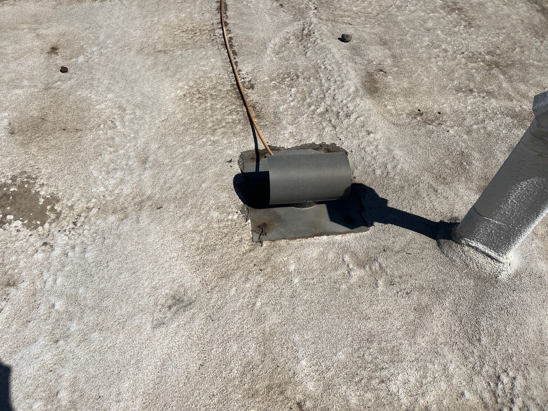 Foam Refurbish using Conklin Benchmark/PUMA XL coatings and spray foam by Straight Edge Roofing Inc