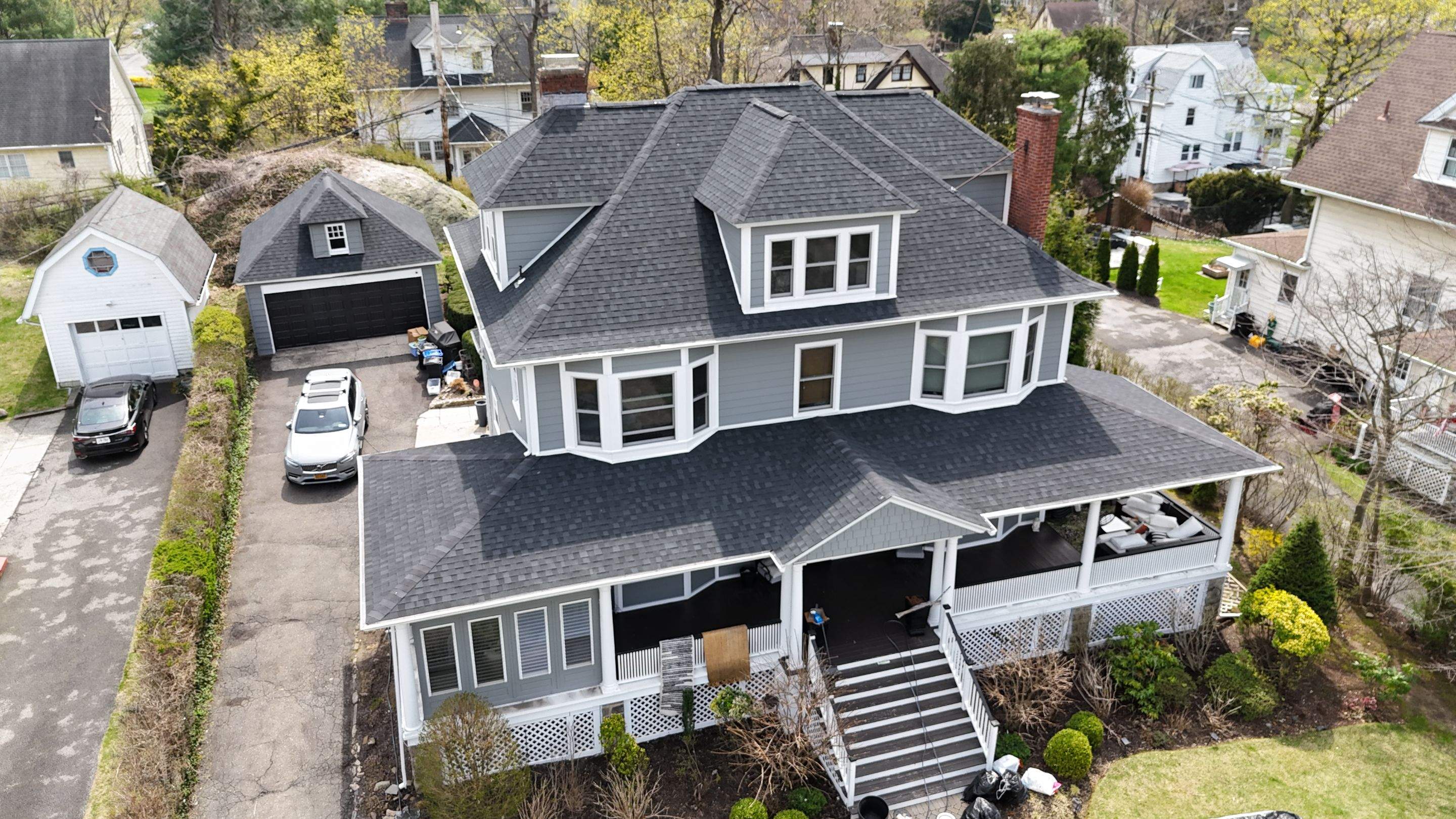 Project in New Rochelle by The Energy Efficient Roofer & George's Seamless Gutters