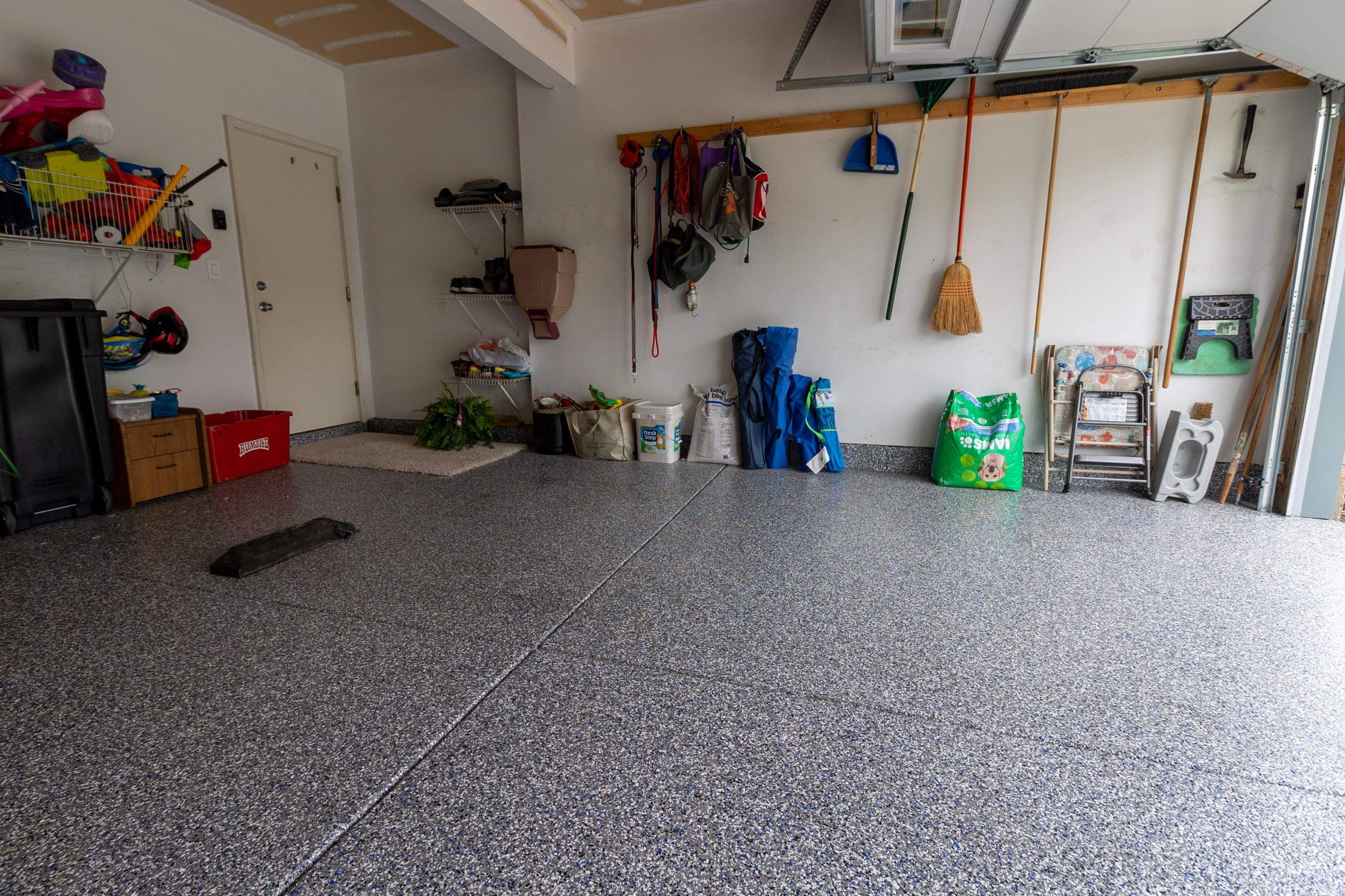 Garage Floor using Galaxy Blue by Your1DayFloor.com
