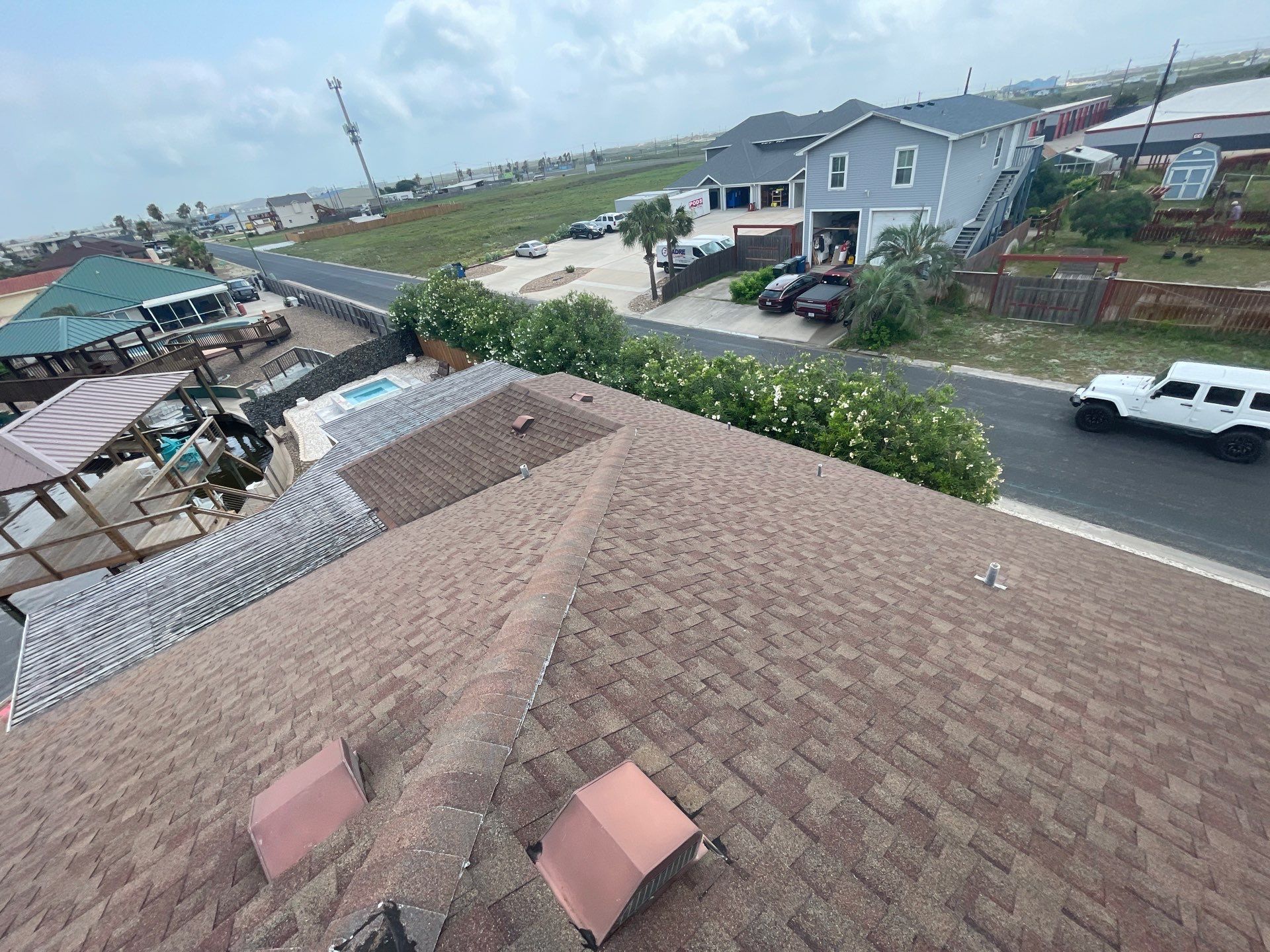 Residential Roofing Installation using GAF HDZ Barkwood by Lighthouse Roofing