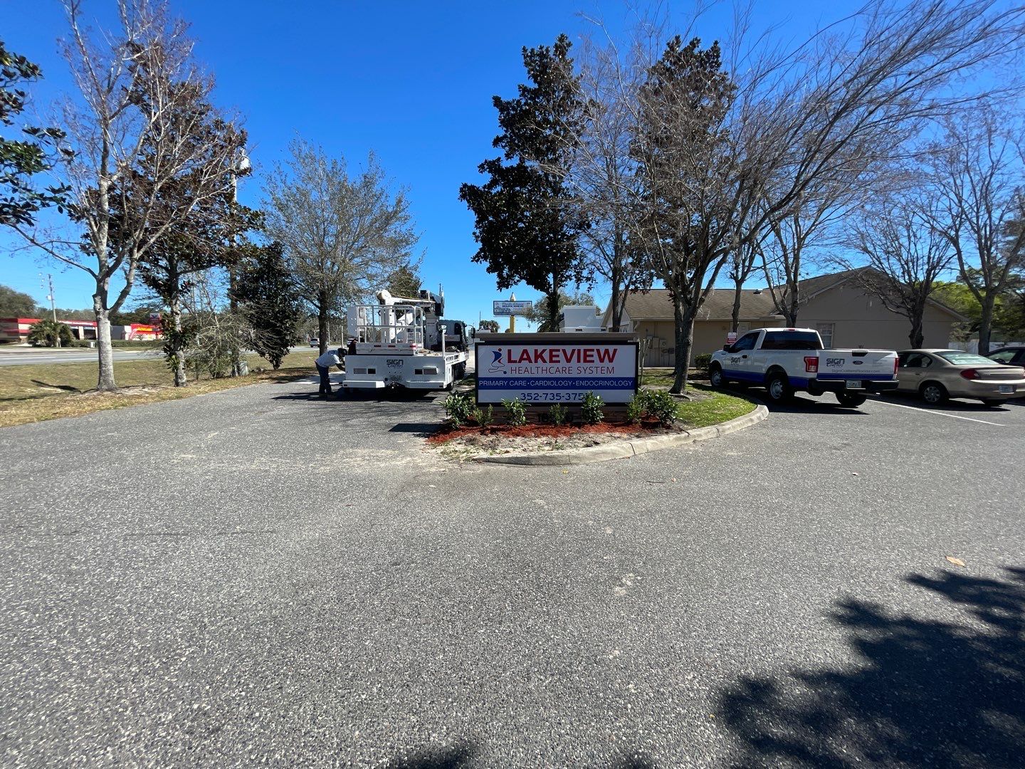 Monument Sign for Lakeview Healthcare System by SignCrafters