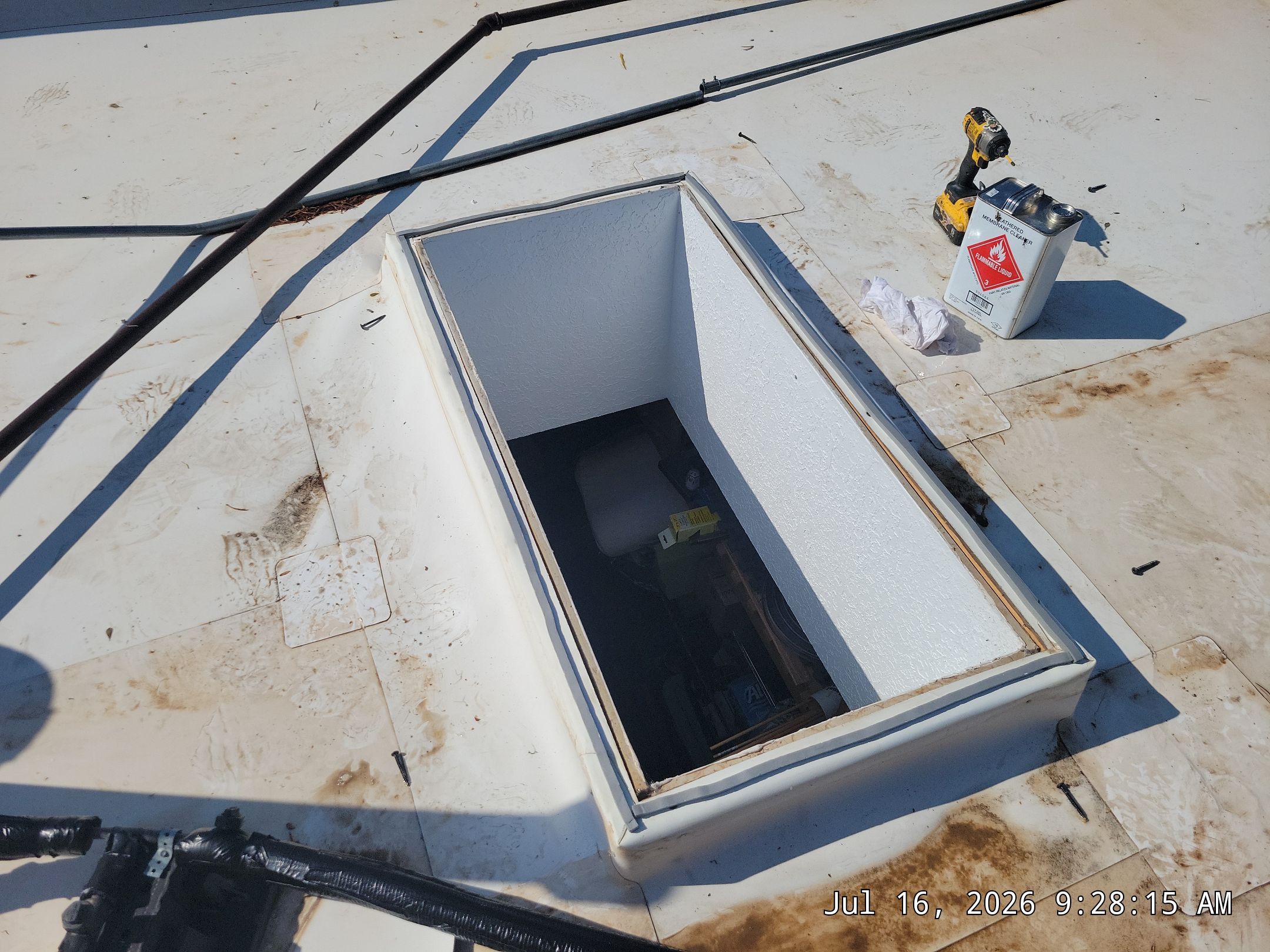 Low-e Glass Skylight Installation in Rio Rancho by Doyle Roof Masters Inc