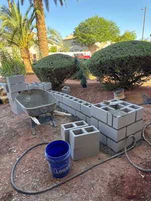 Custom Paver Walkway and Stucco Masonry Wall Installation in Glendale