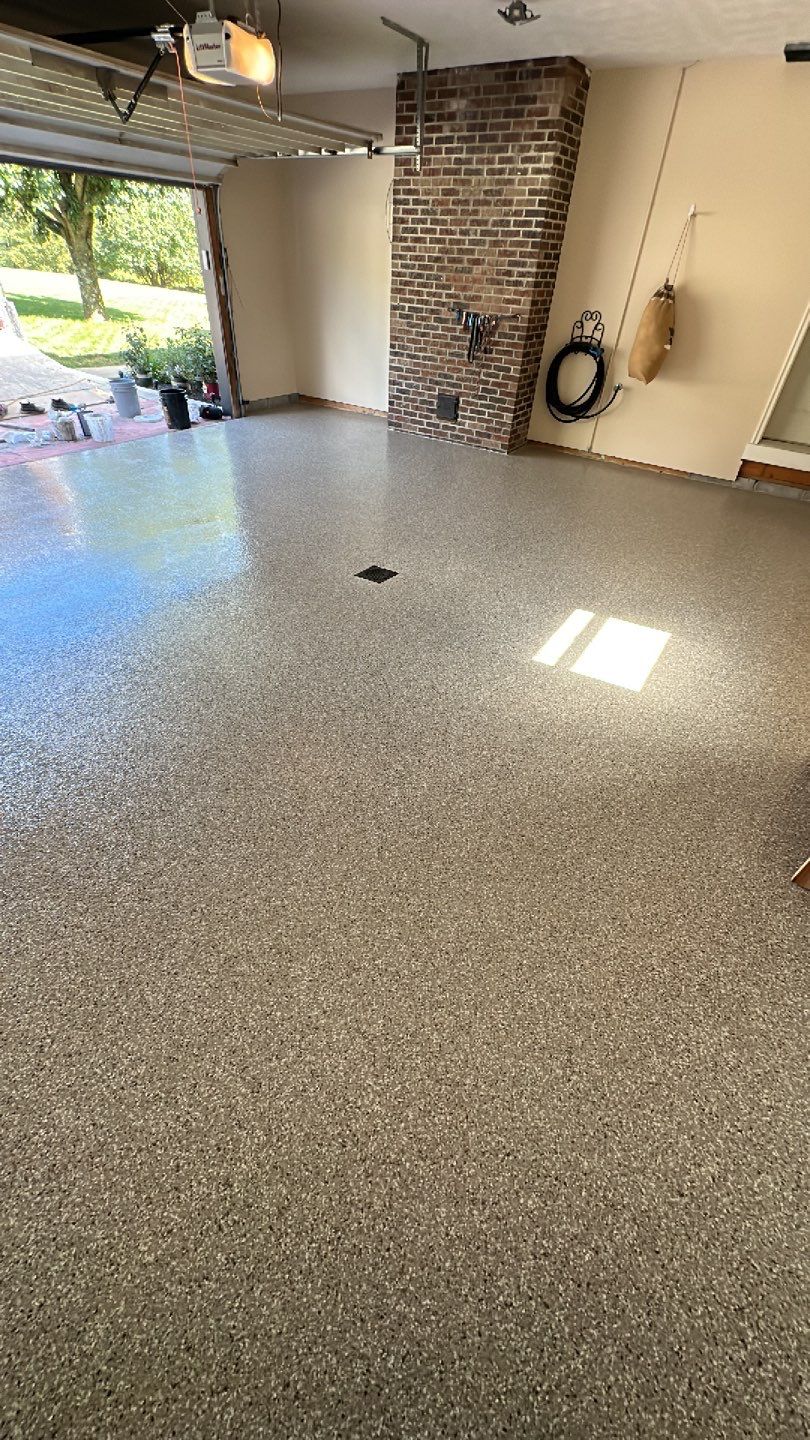 Porch + Garage Project in Weirton by Floors in a Day, Inc