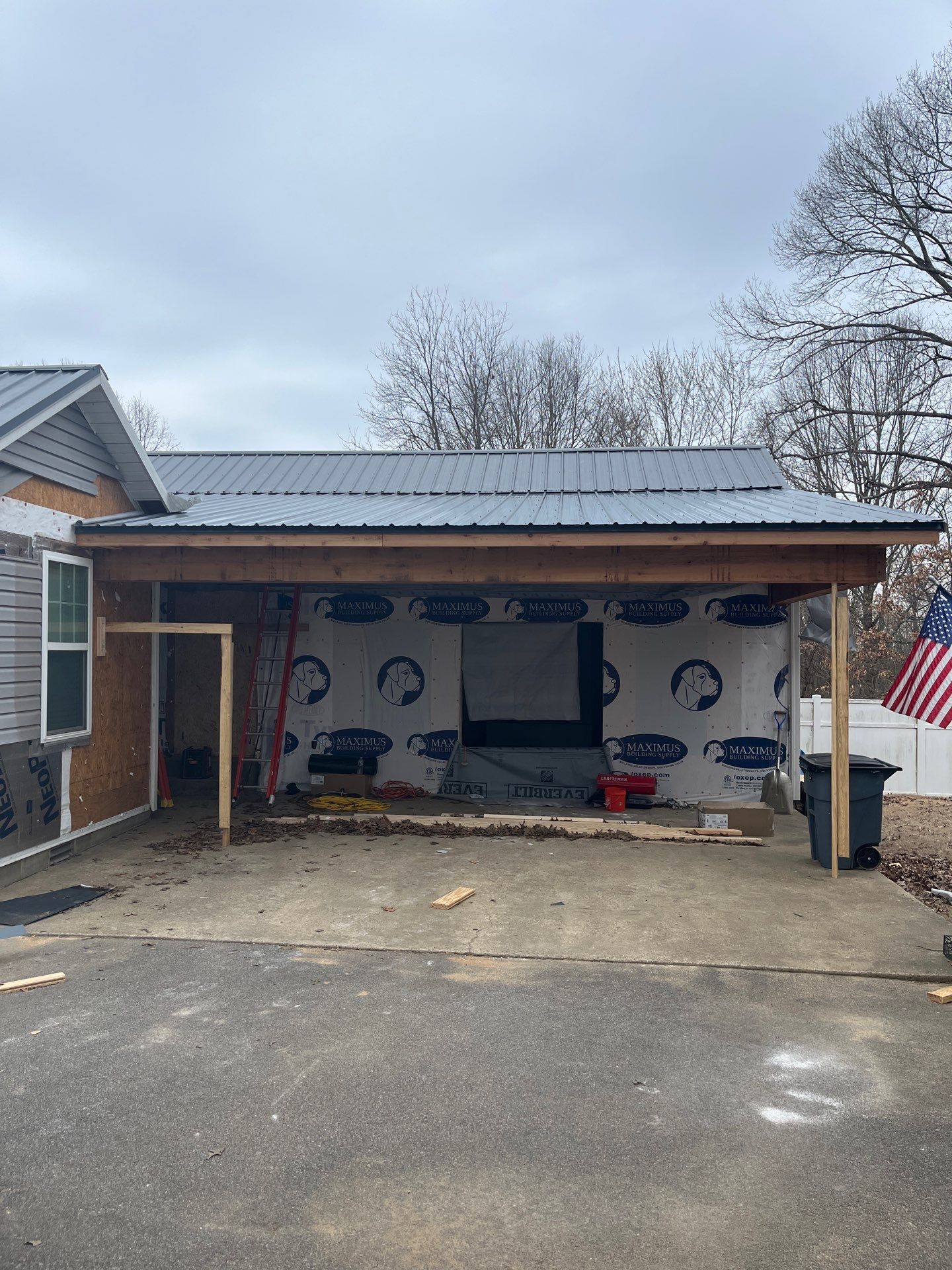 Garage Remodel And added Porch by Skilled Construction LLC
