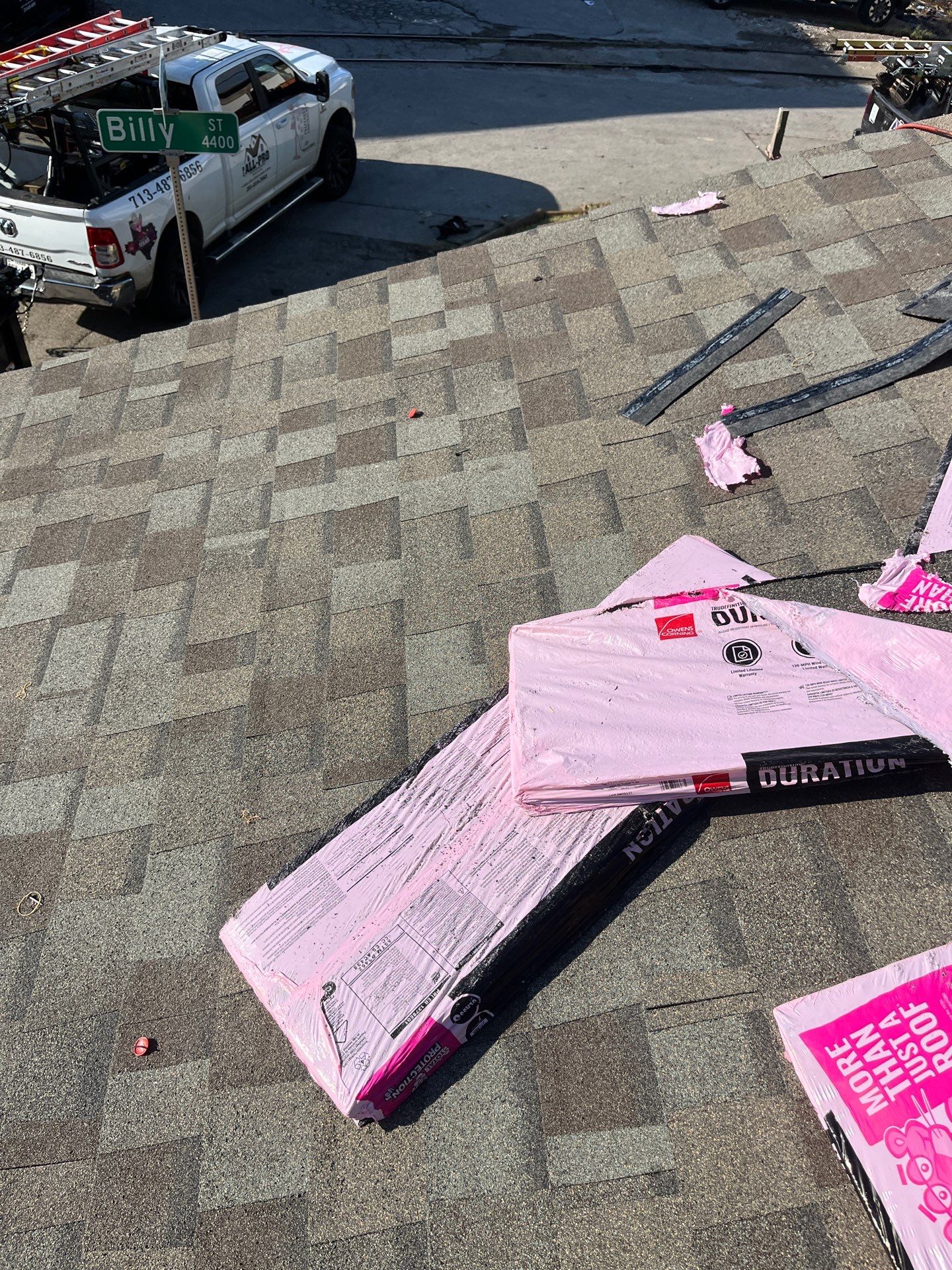 Residential Roofing Repair using Owen's Corning Duration (Lifetime) Shingles by Roof Repair Company
