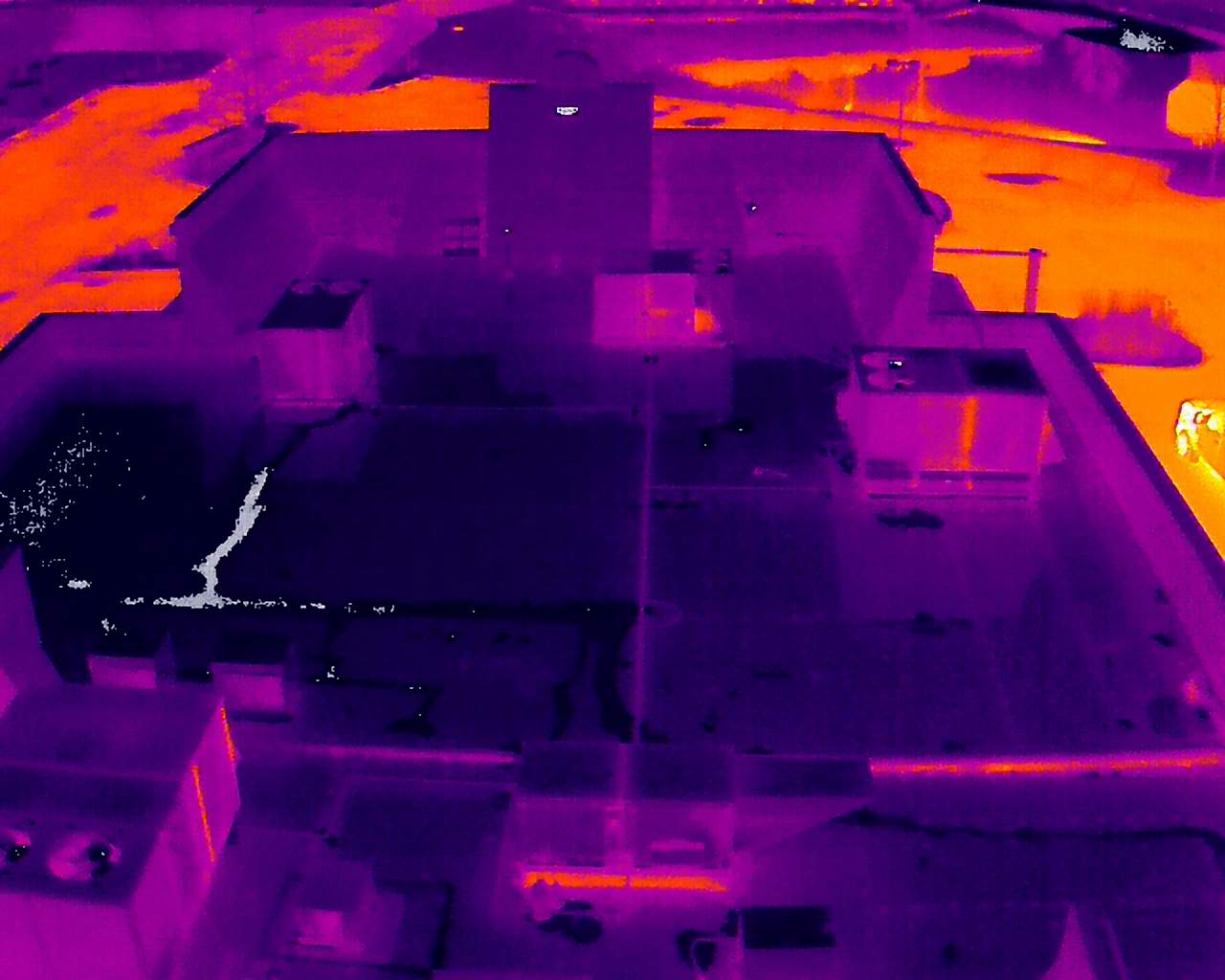 Commercial Roofing Inspection using Thermal Imaging Drone  by Stendahl Services