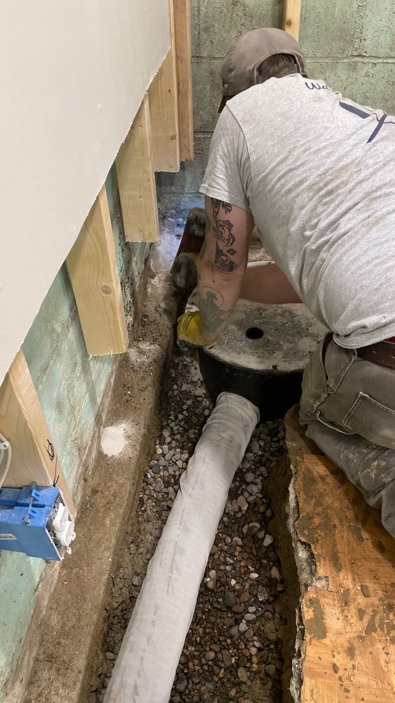 Sump Pump & Buried Discharge in St. Anthony, MN by Waterproofing Northeast